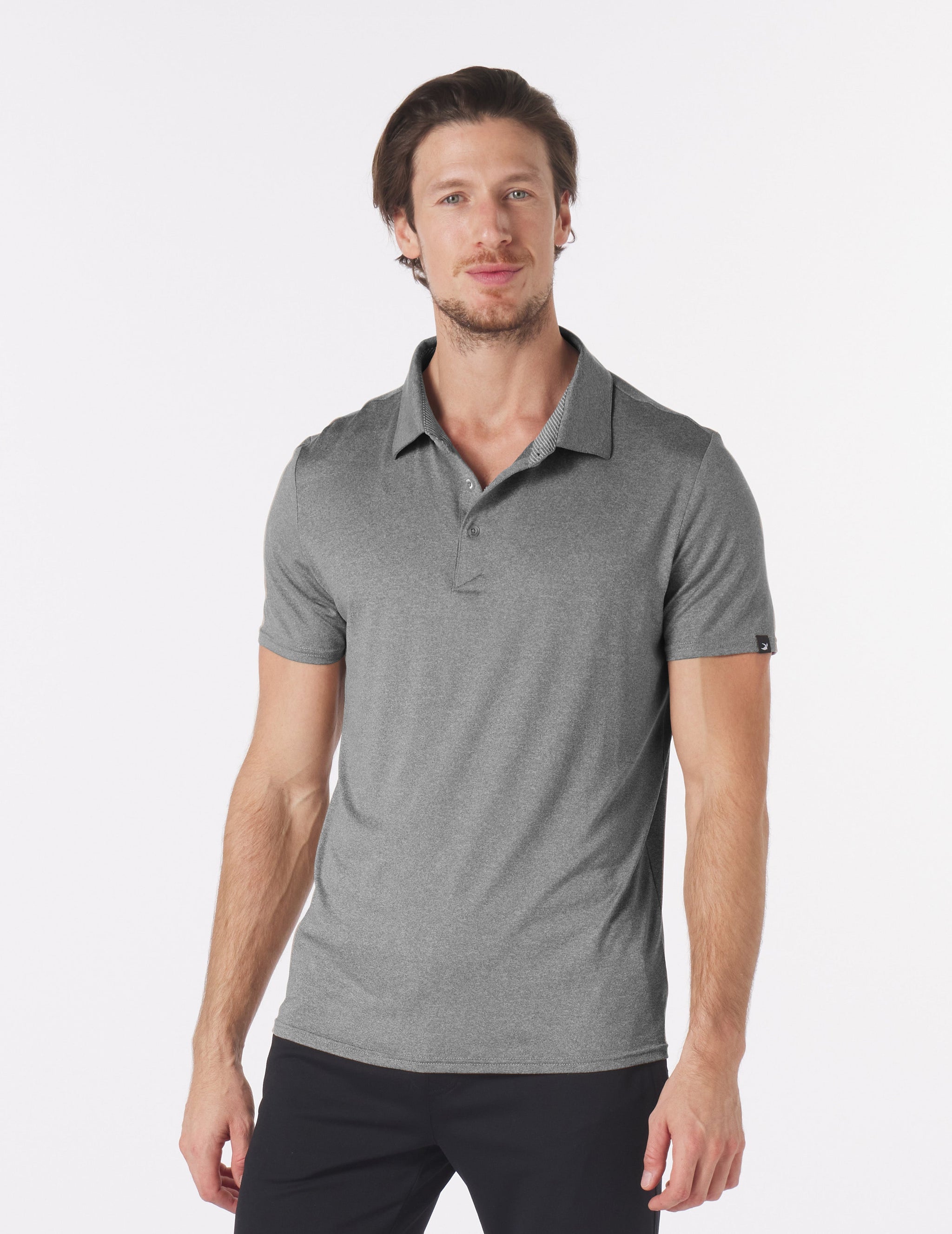 Pin Seeker Polo: Black Heather Pin Seeker Polo: Black Heather