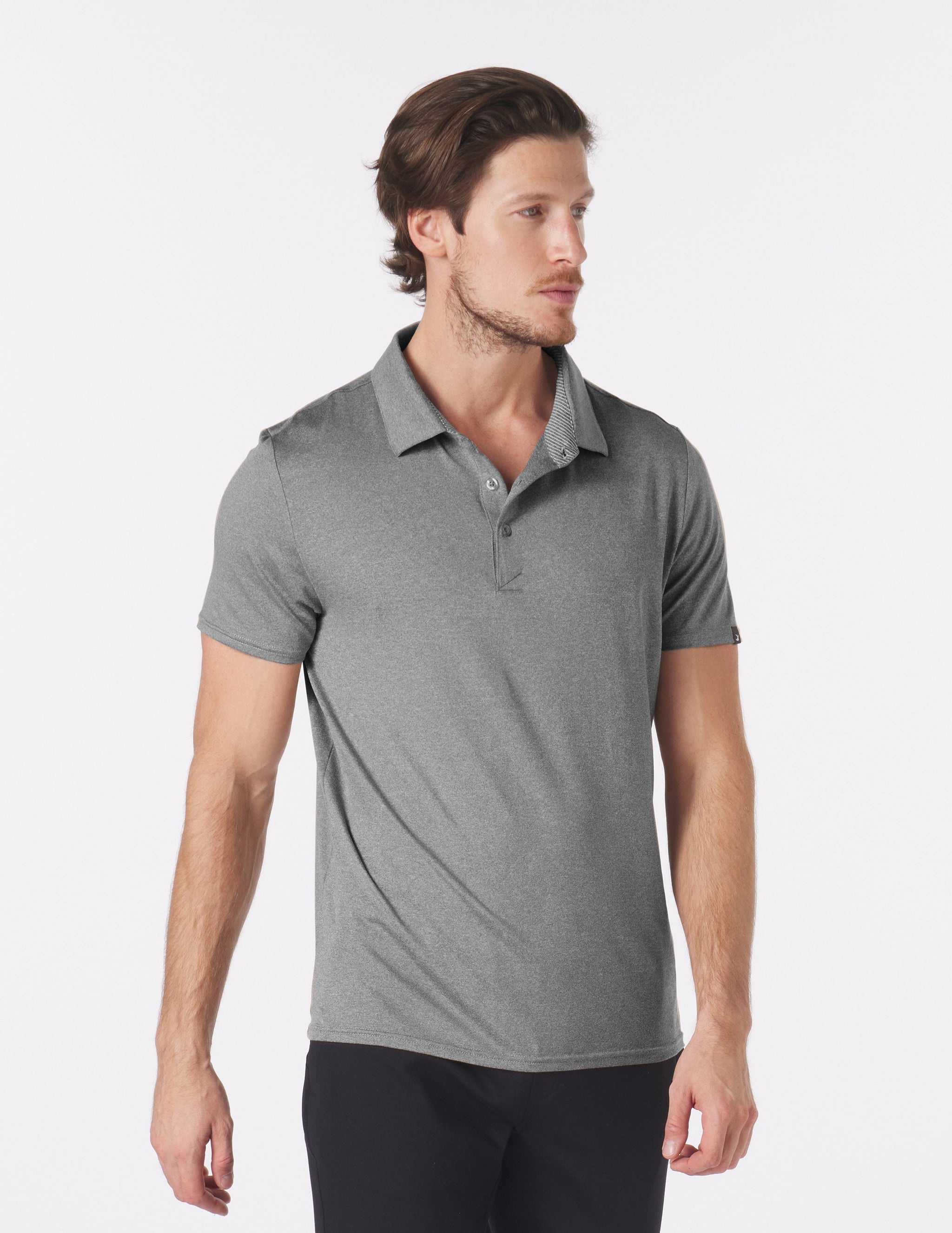 Pin Seeker Polo: Black Heather Pin Seeker Polo: Black Heather