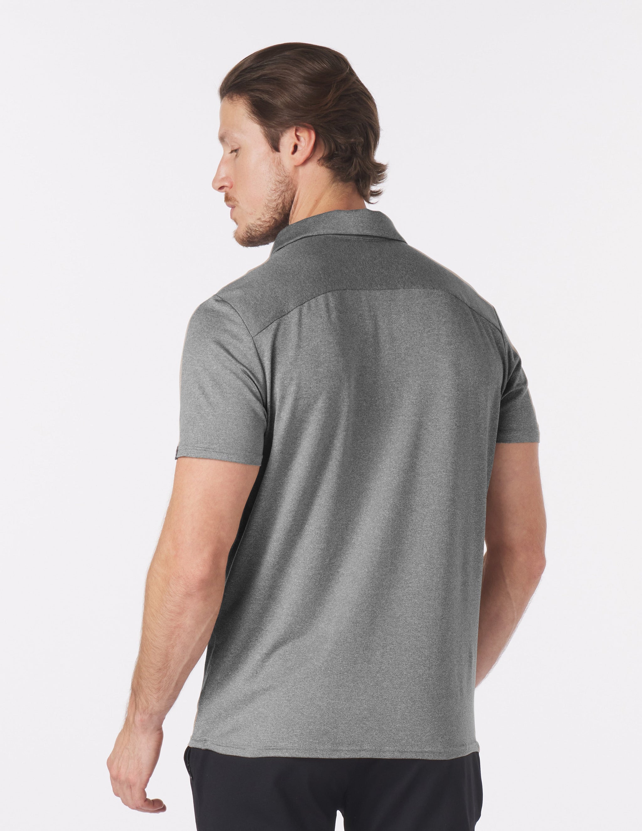 Pin Seeker Polo: Black Heather Pin Seeker Polo: Black Heather