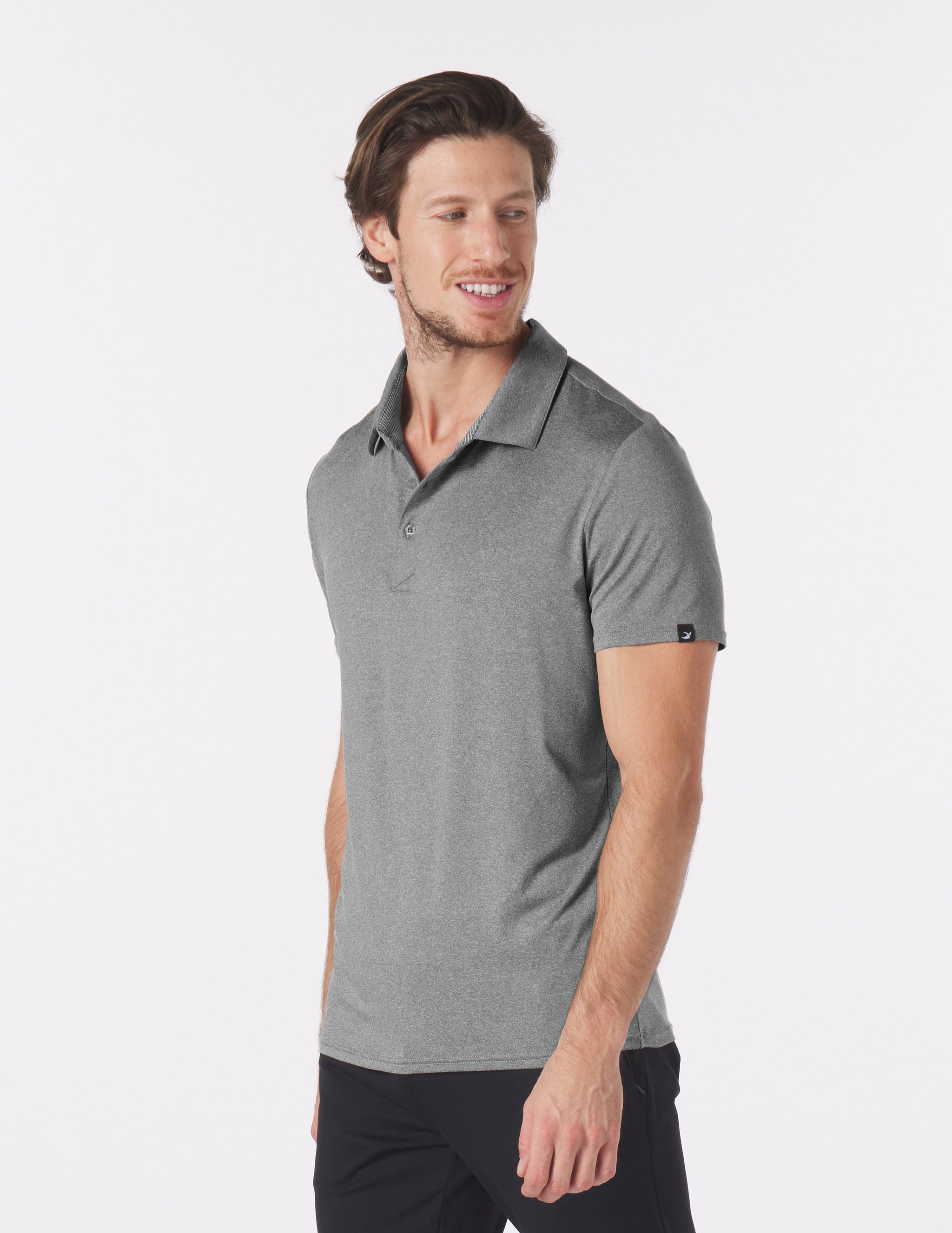 Pin Seeker Polo: Black Heather Pin Seeker Polo: Black Heather