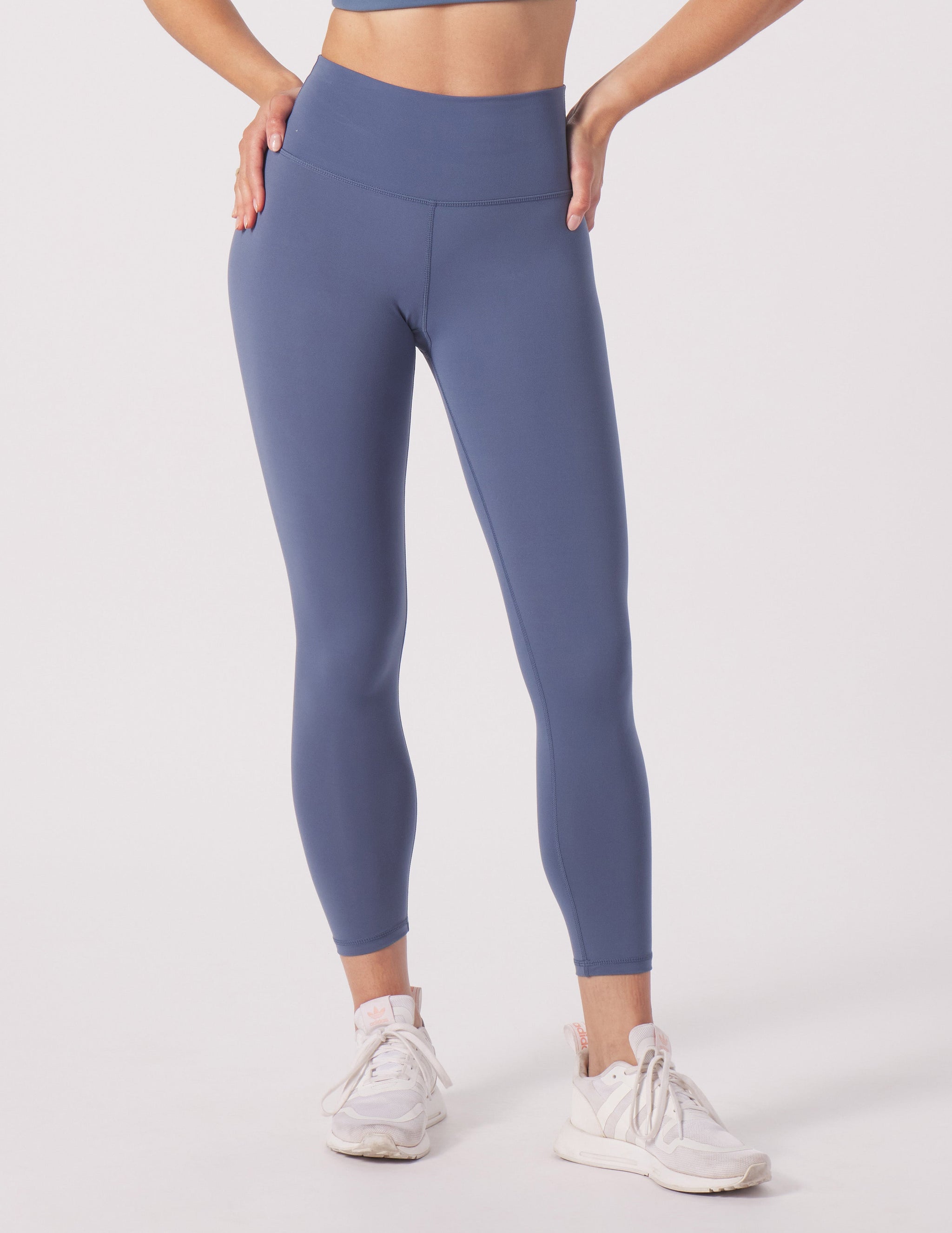 High Waist Pure 7/8 Legging: Washed Blue High Waist Pure 7/8 Legging: Washed Blue
