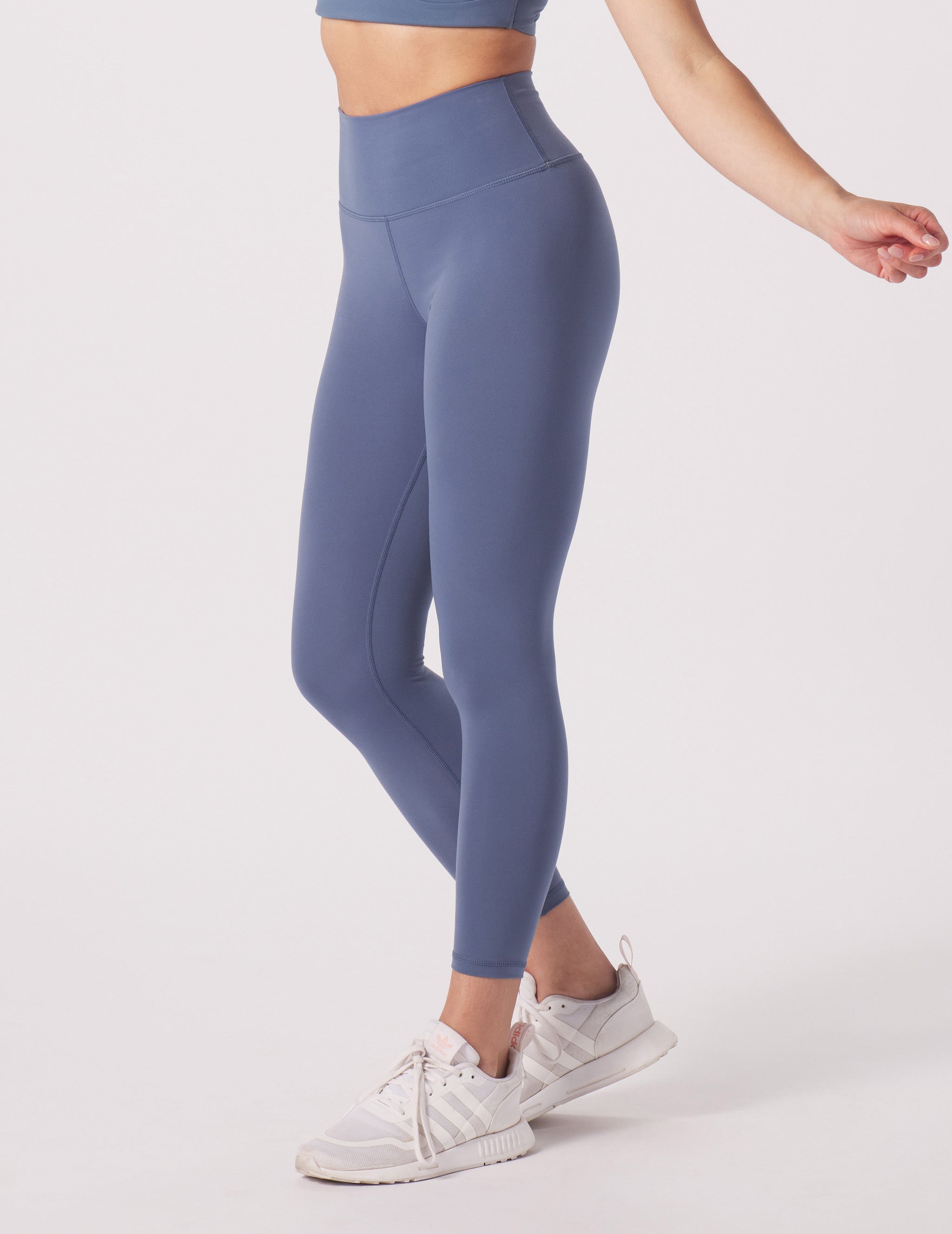 High Waist Pure 7/8 Legging: Washed Blue High Waist Pure 7/8 Legging: Washed Blue