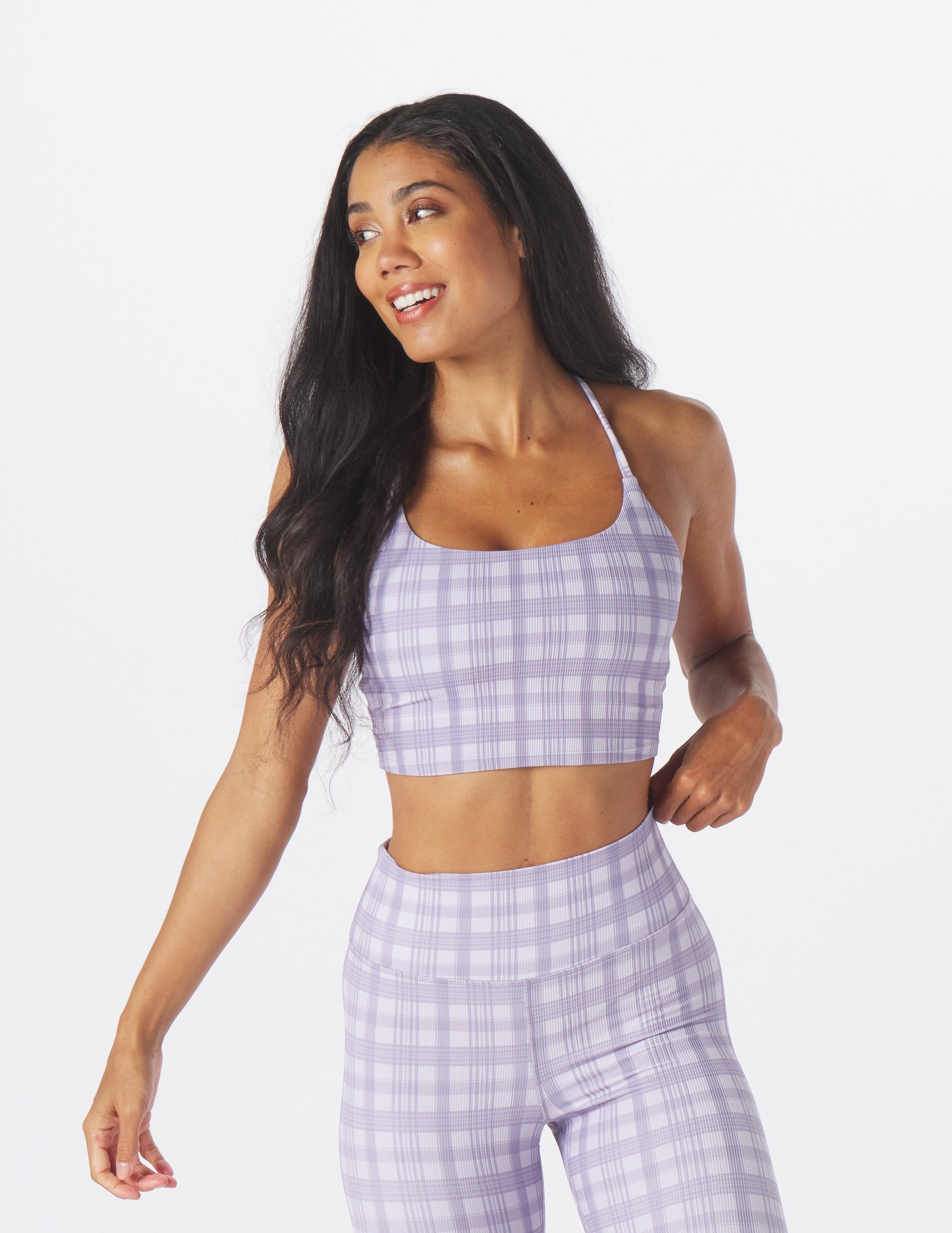 Pure Bra: Amethyst Madras Plaid Pure Bra: Amethyst Madras Plaid