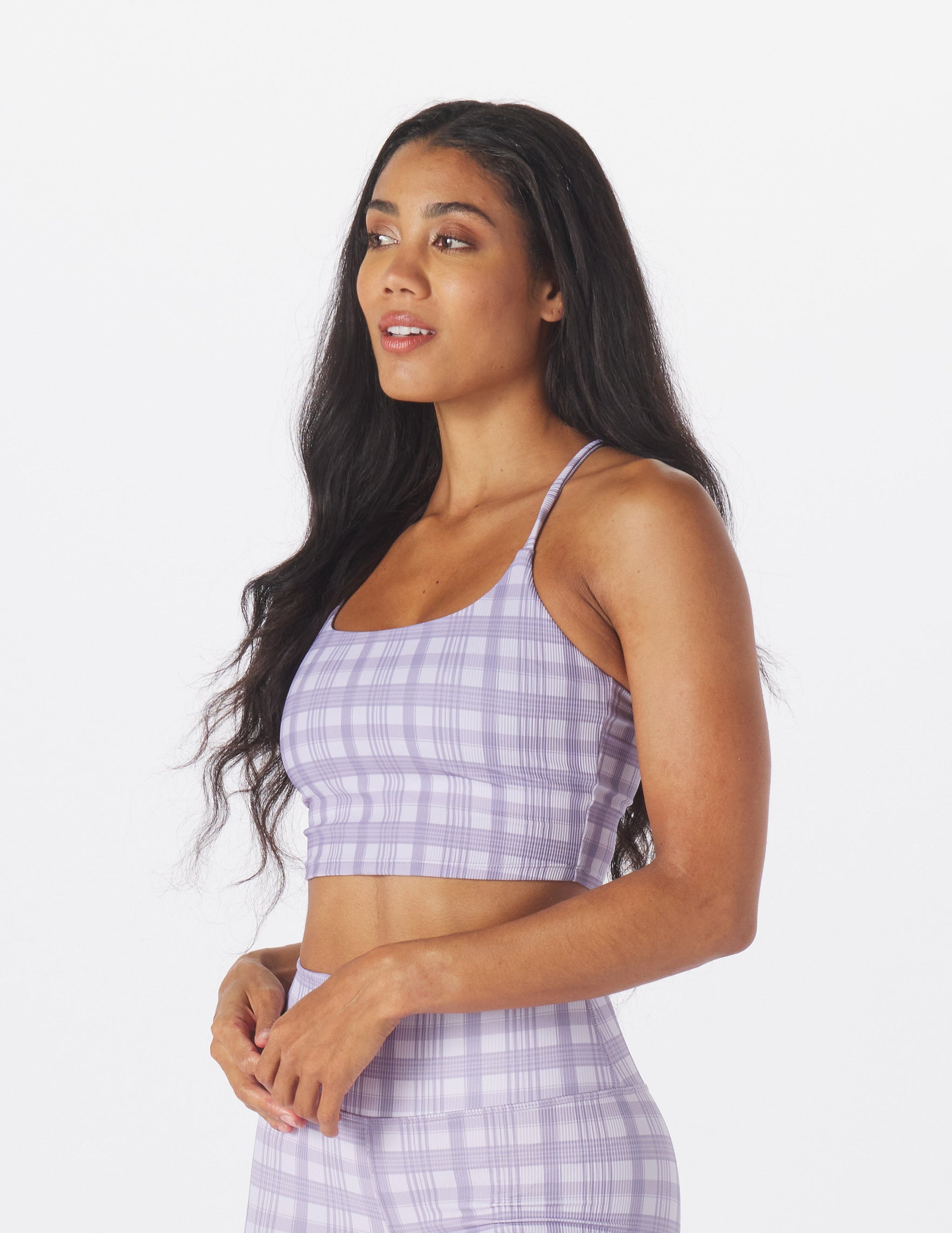 Pure Bra: Amethyst Madras Plaid Pure Bra: Amethyst Madras Plaid