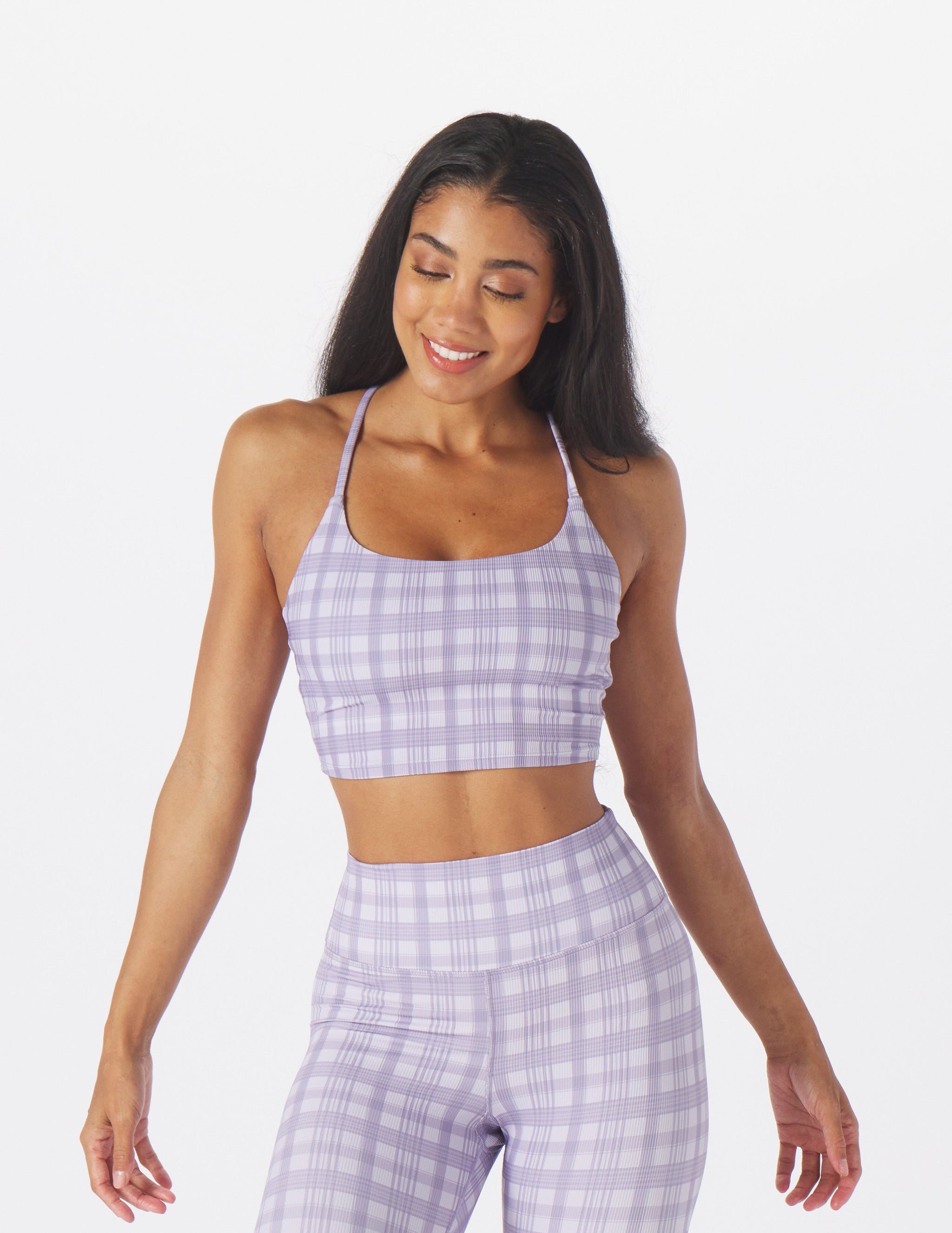 Pure Bra: Amethyst Madras Plaid Pure Bra: Amethyst Madras Plaid