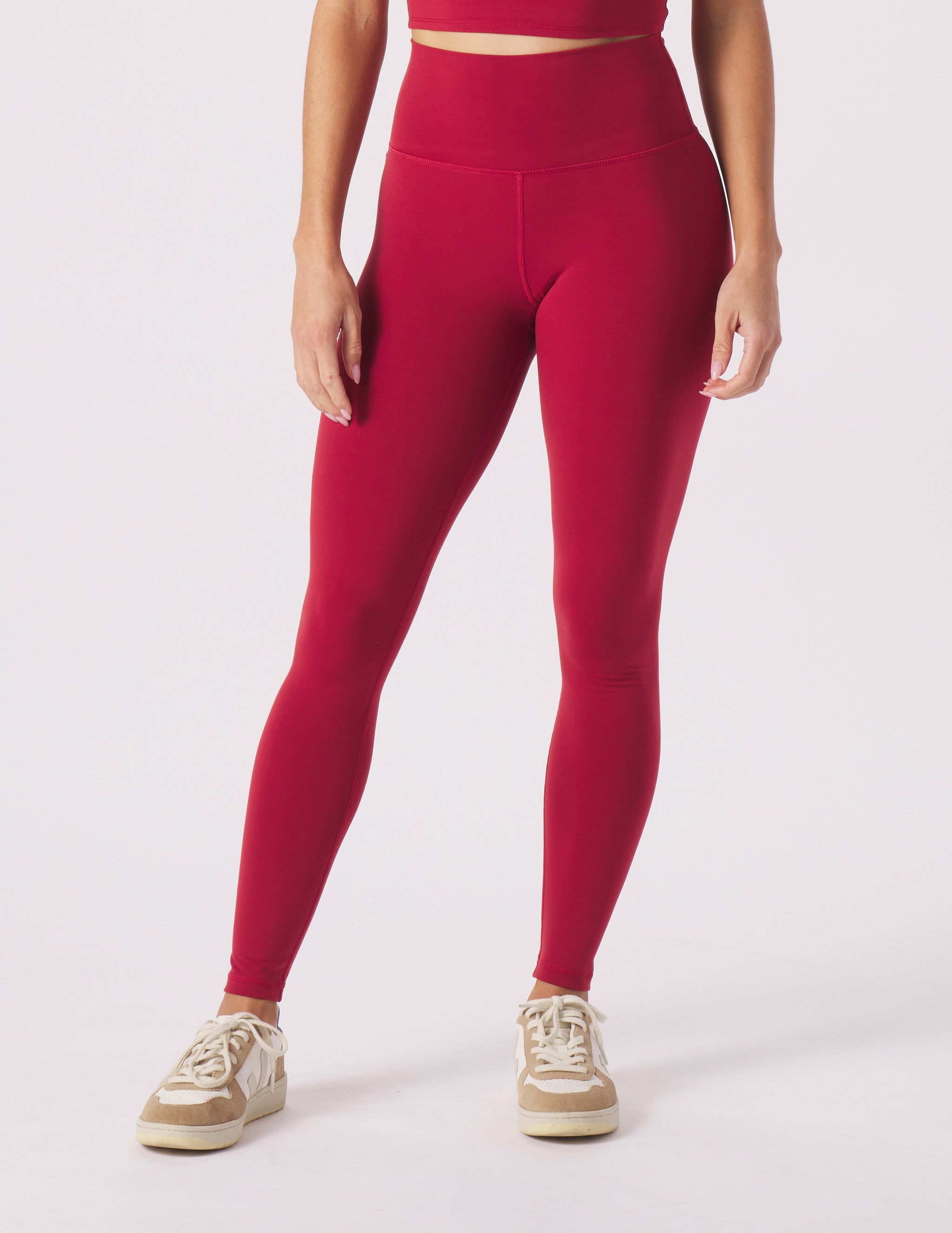 High Waist Pure Legging: Cardinal High Waist Pure Legging: Cardinal