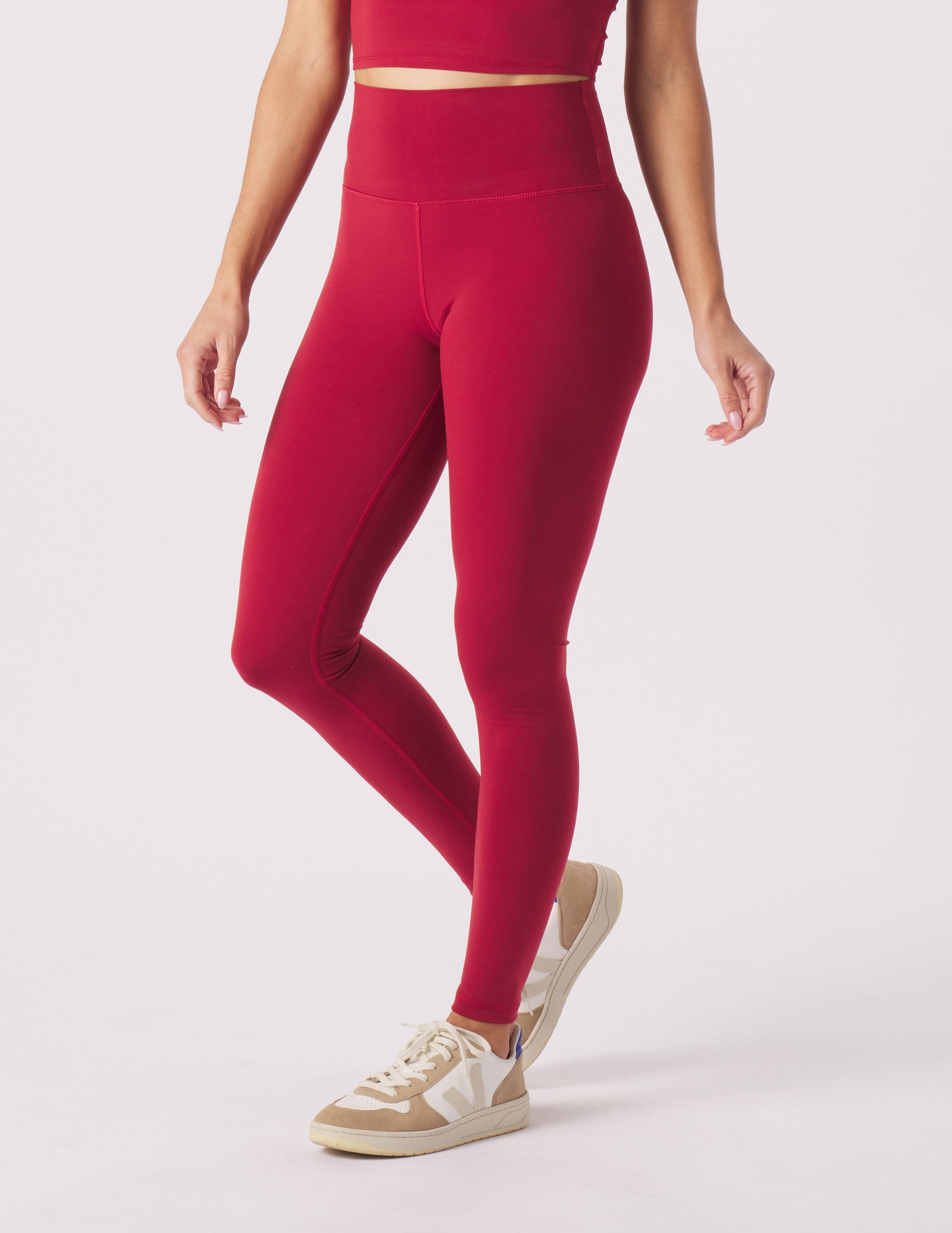 High Waist Pure Legging: Cardinal High Waist Pure Legging: Cardinal