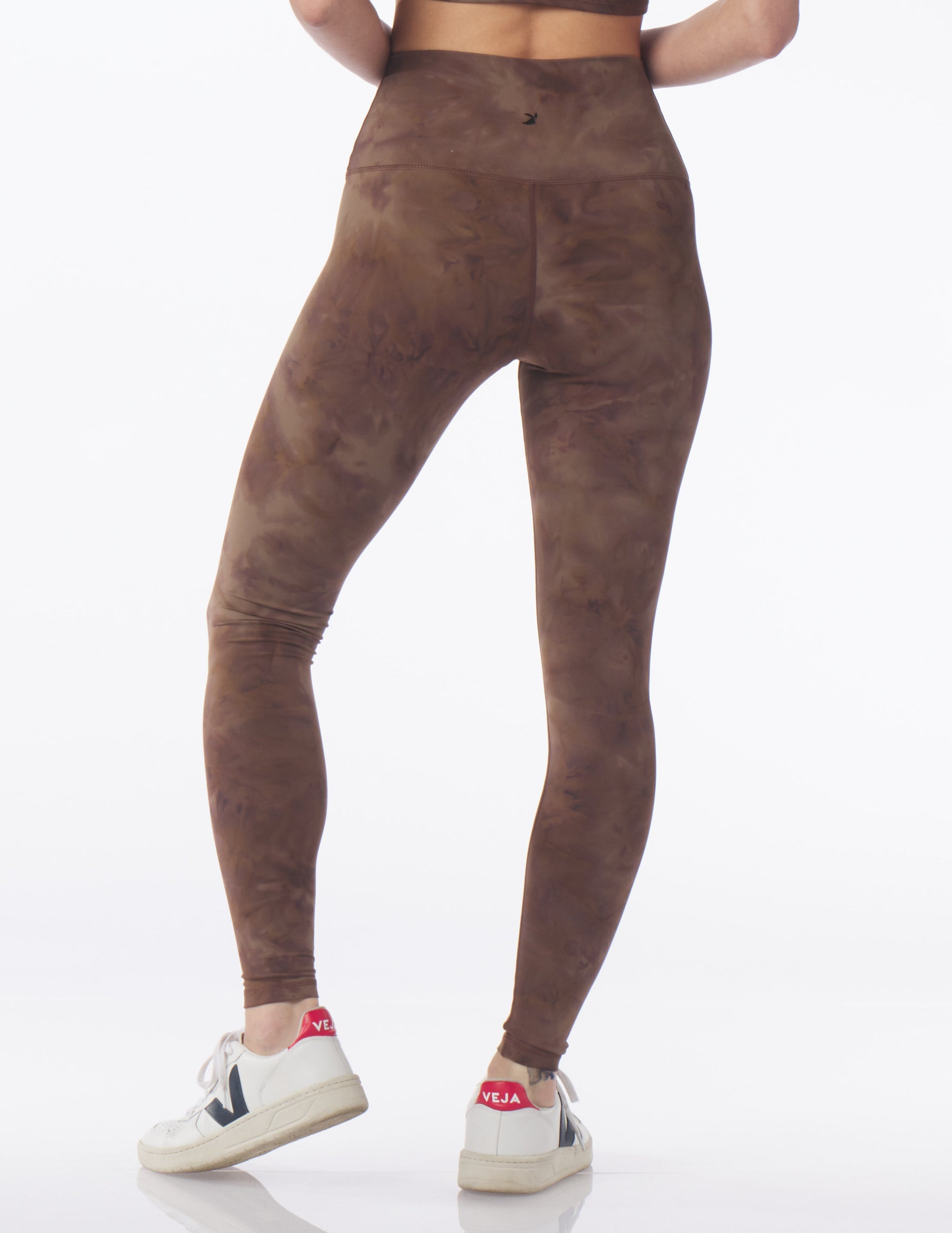 High Waist Pure Legging: Espresso Stone Dye High Waist Pure Legging: Espresso Stone Dye