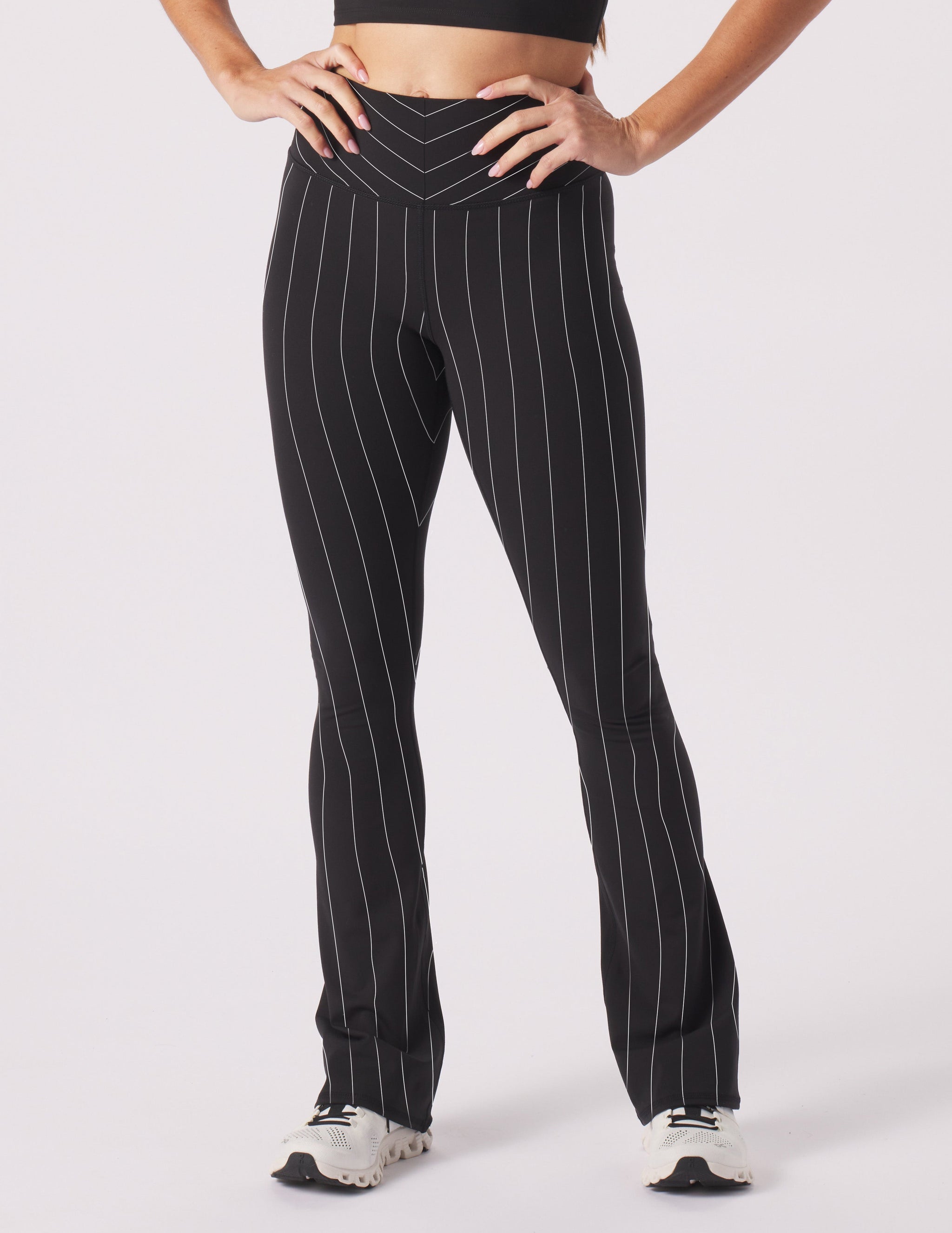 Pursuit Semi Flare: Black/White Pinstripe Pursuit Semi Flare: Black/White Pinstripe