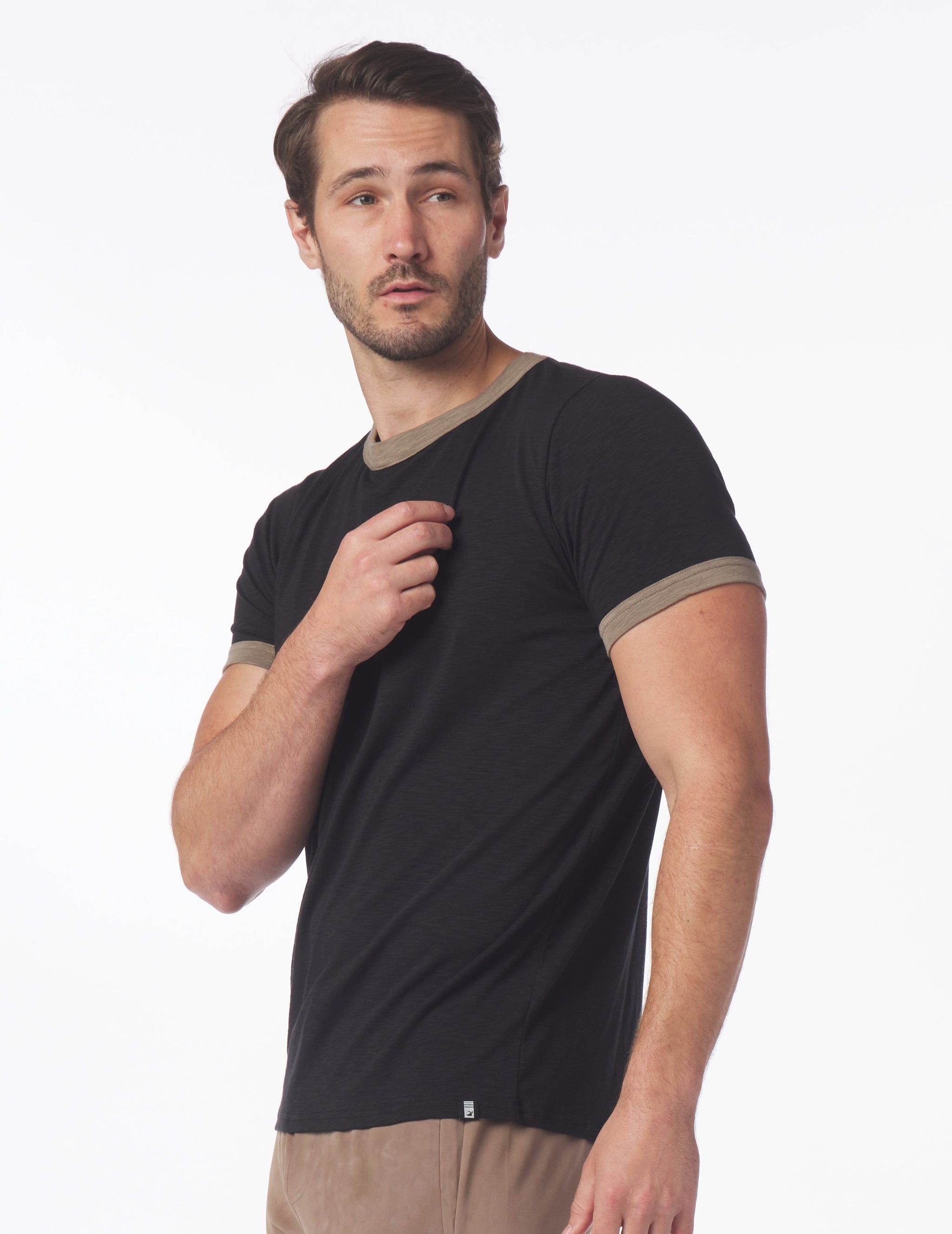 Ringer Tee: Black Ringer Tee: Black