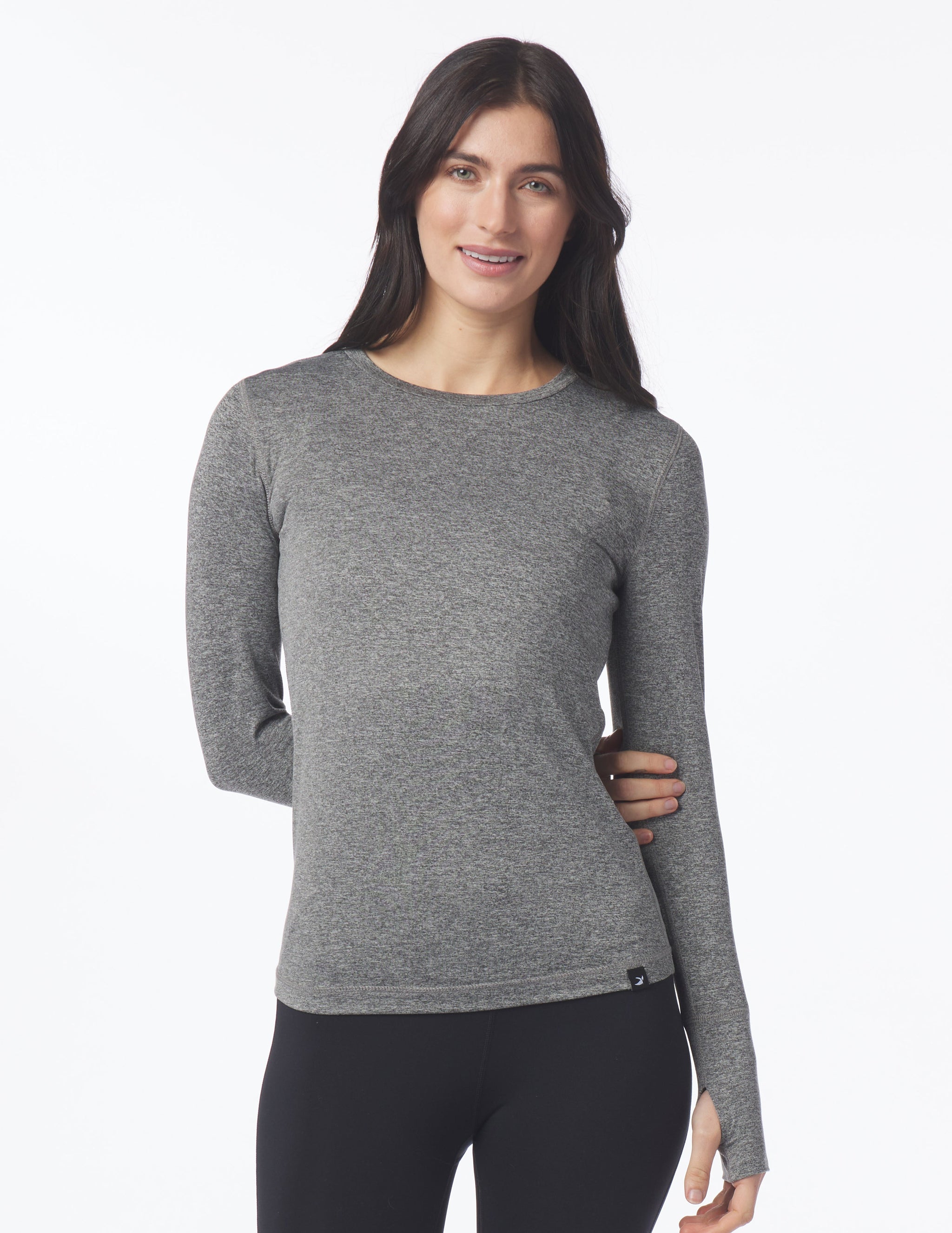Simplicity Long Sleeve: Black Heather Simplicity Long Sleeve: Black Heather
