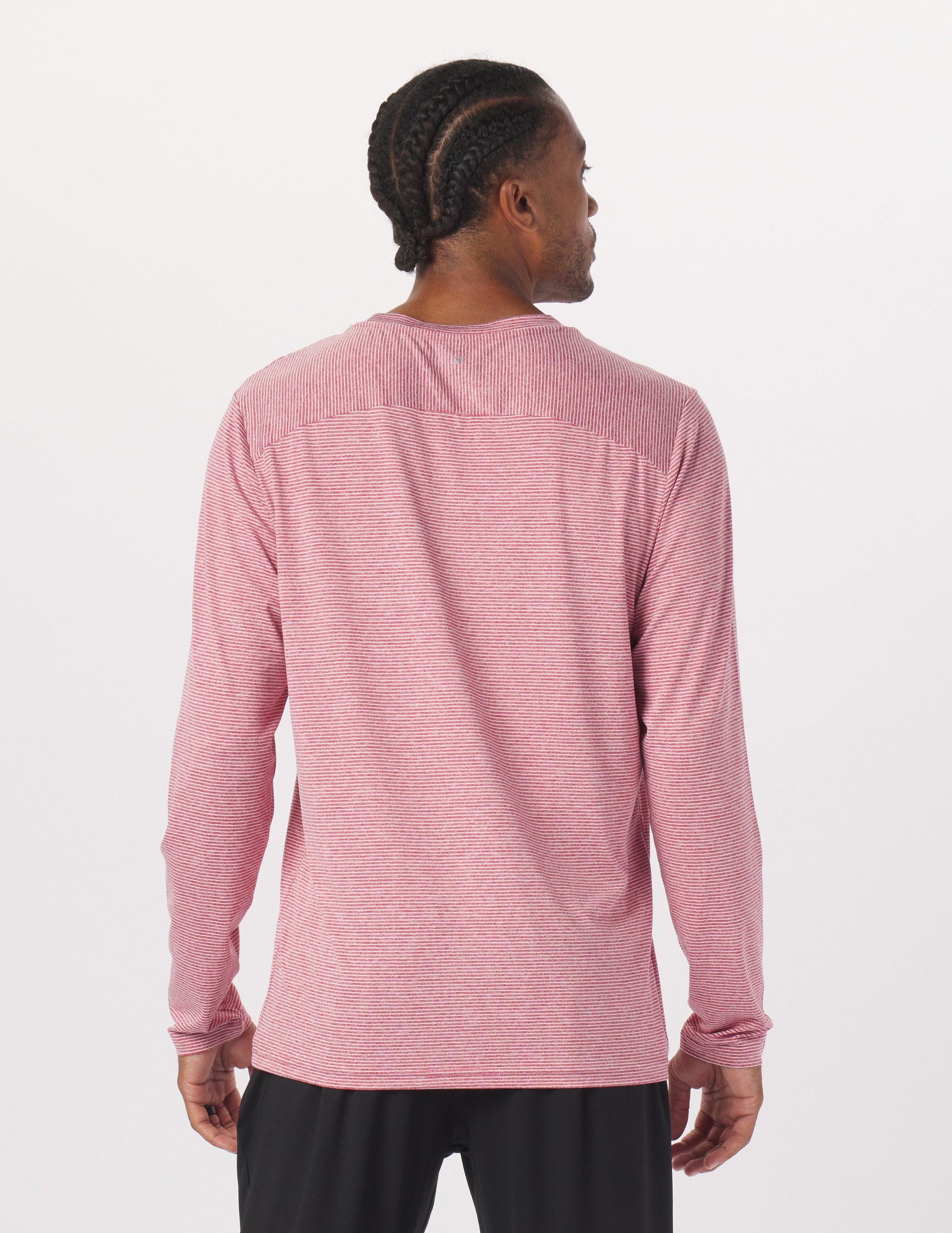 Salton Long Sleeve: Cardinal/Oatmilk Stripe Salton Long Sleeve: Cardinal/Oatmilk Stripe