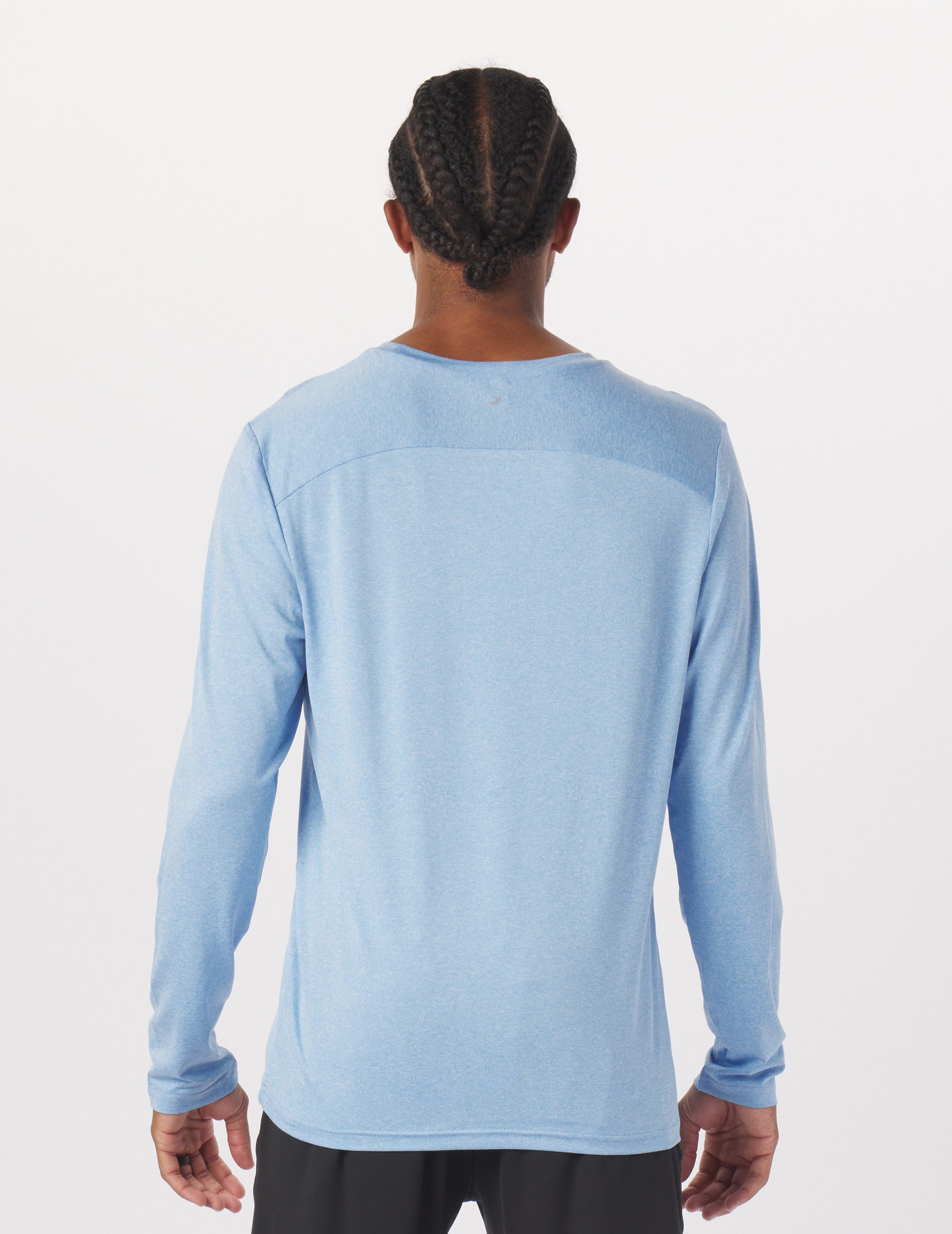 Salton Long Sleeve: Ice Blue Heather Salton Long Sleeve: Ice Blue Heather
