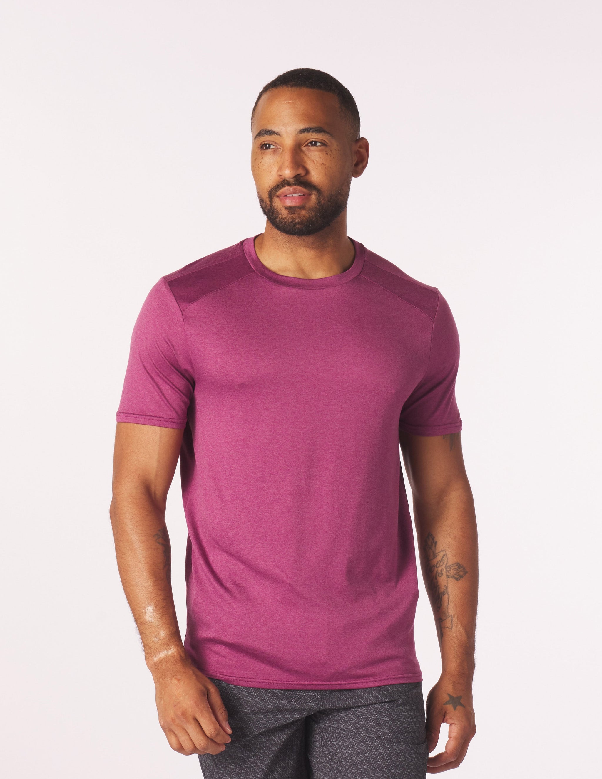 Salton Short Sleeve: Rouge Heather Salton Short Sleeve: Rouge Heather