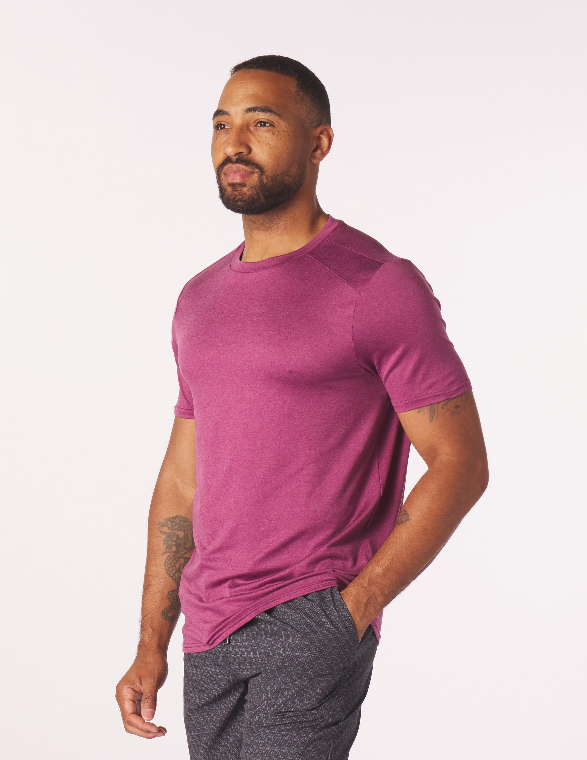 Salton Short Sleeve: Rouge Heather Salton Short Sleeve: Rouge Heather