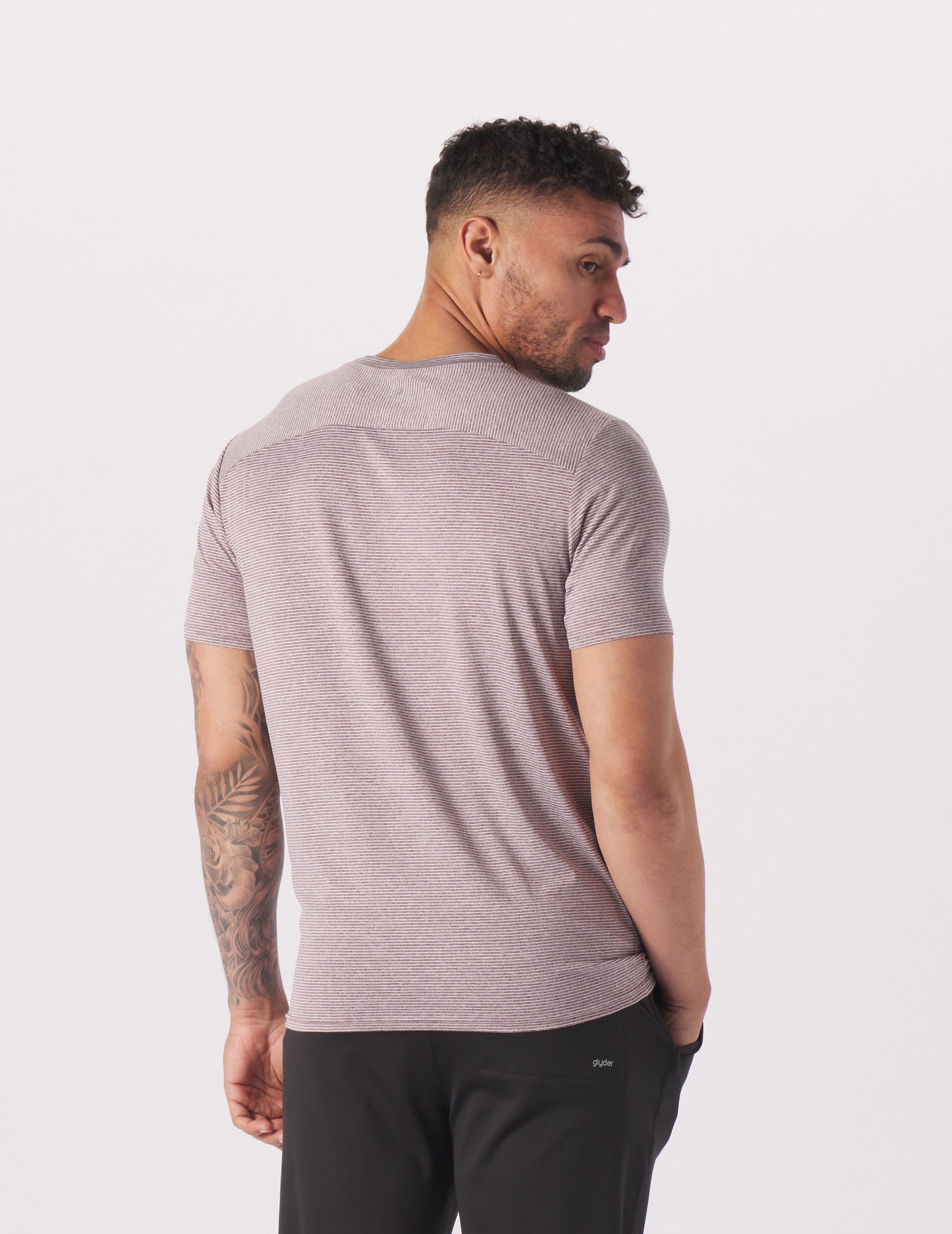 Salton Short Sleeve: Berry Wine/White Stripe Salton Short Sleeve: Berry Wine/White Stripe