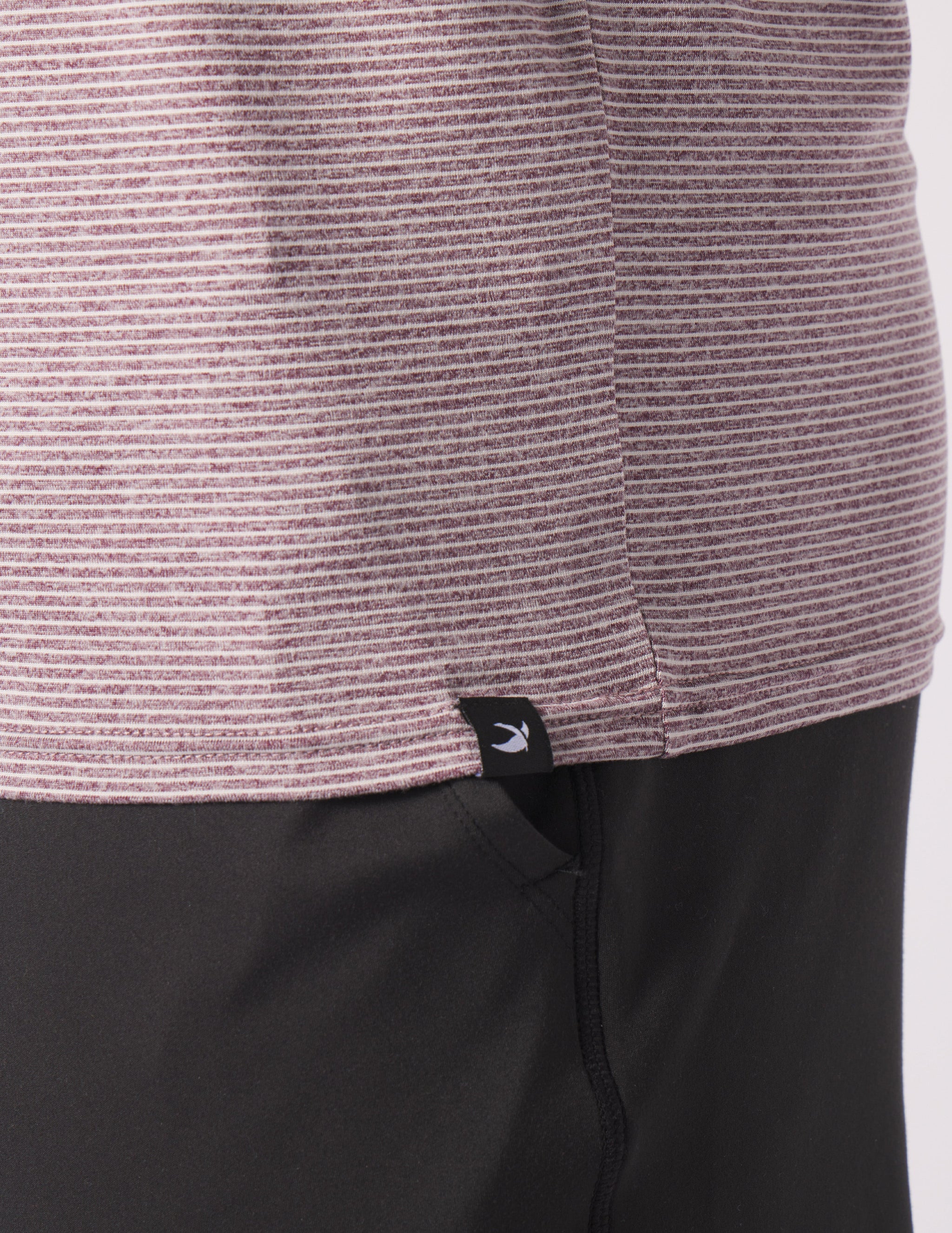 Salton Short Sleeve: Berry Wine/White Stripe Salton Short Sleeve: Berry Wine/White Stripe