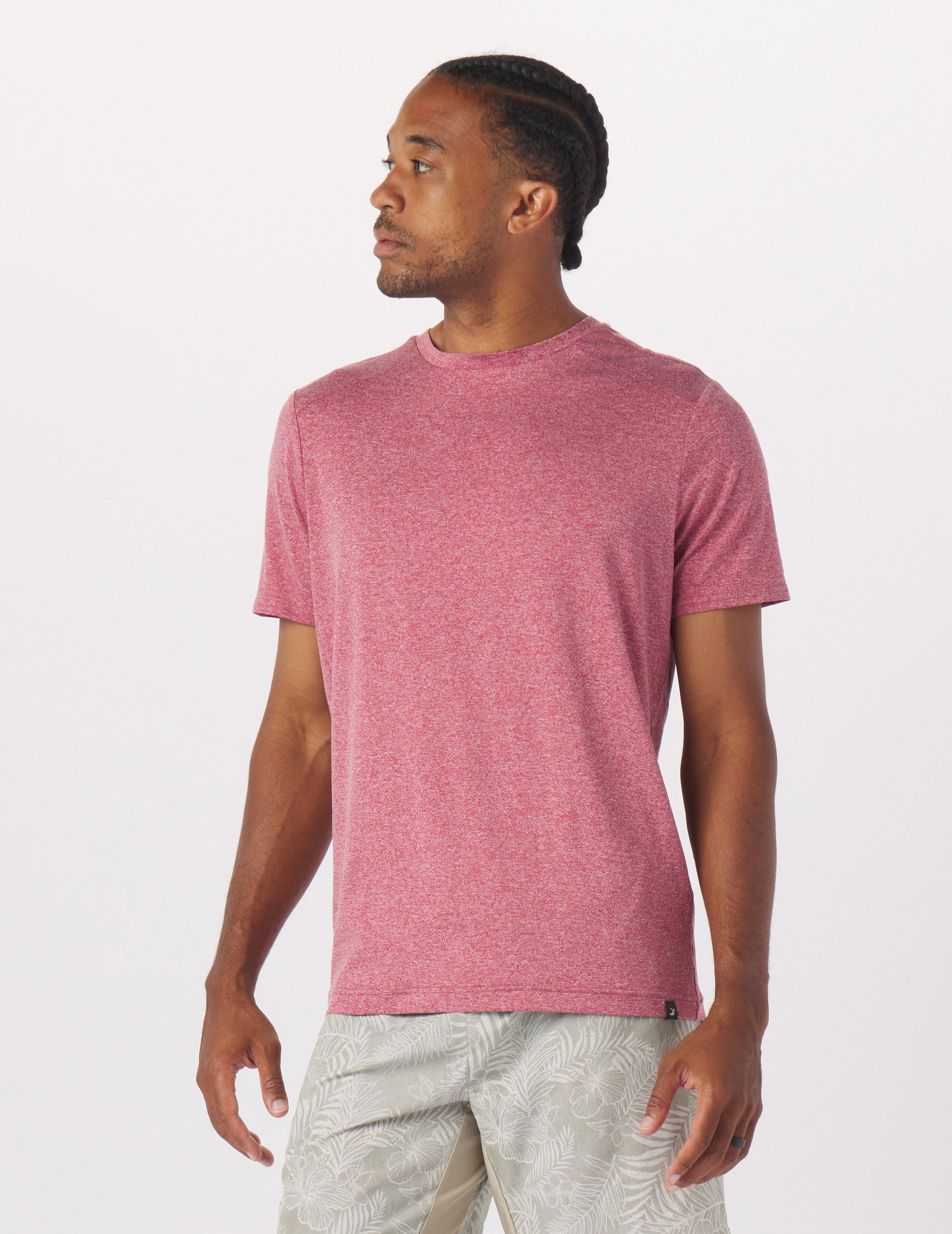 Salton Short Sleeve: Cardinal Heather Salton Short Sleeve: Cardinal Heather
