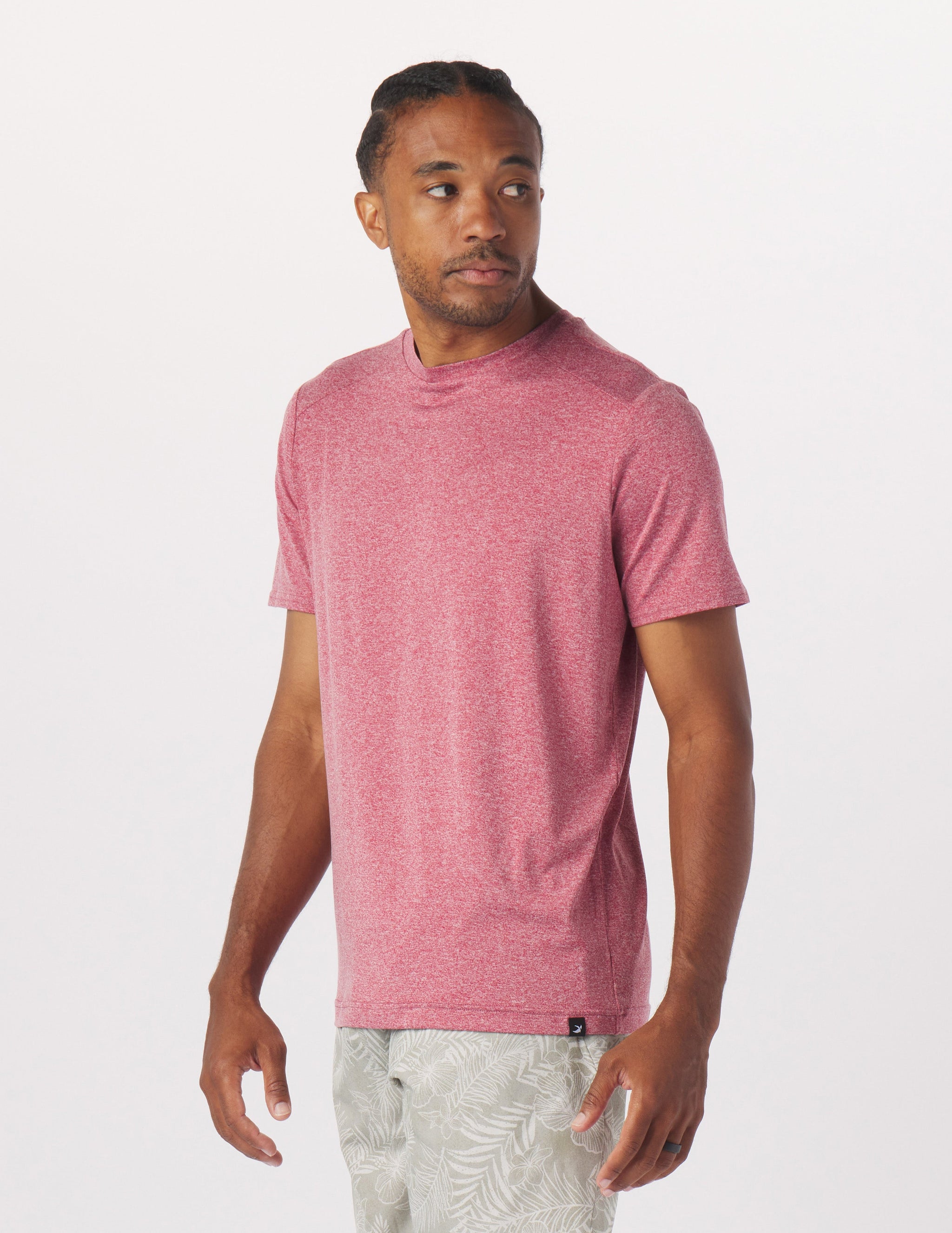 Salton Short Sleeve: Cardinal Heather Salton Short Sleeve: Cardinal Heather