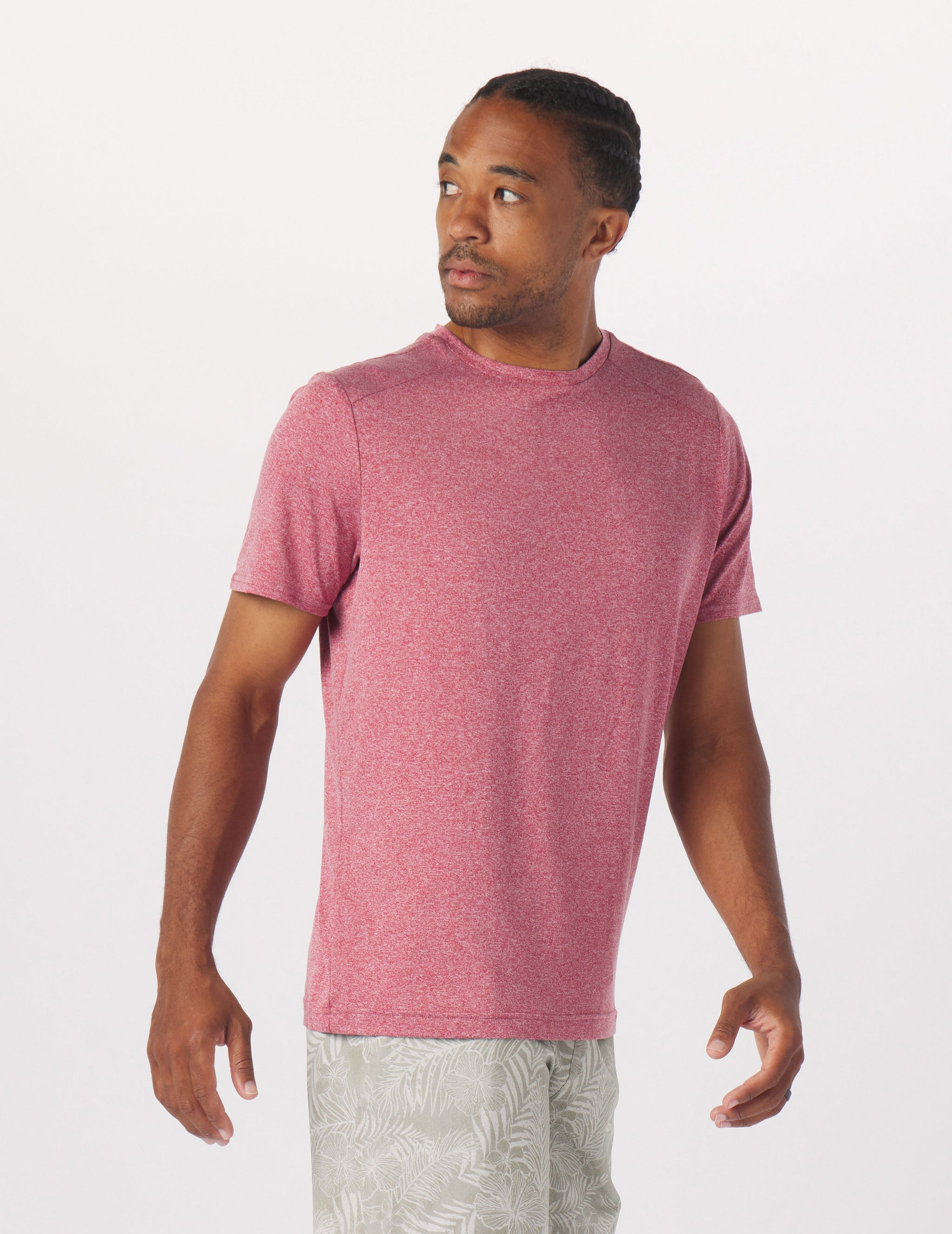 Salton Short Sleeve: Cardinal Heather Salton Short Sleeve: Cardinal Heather
