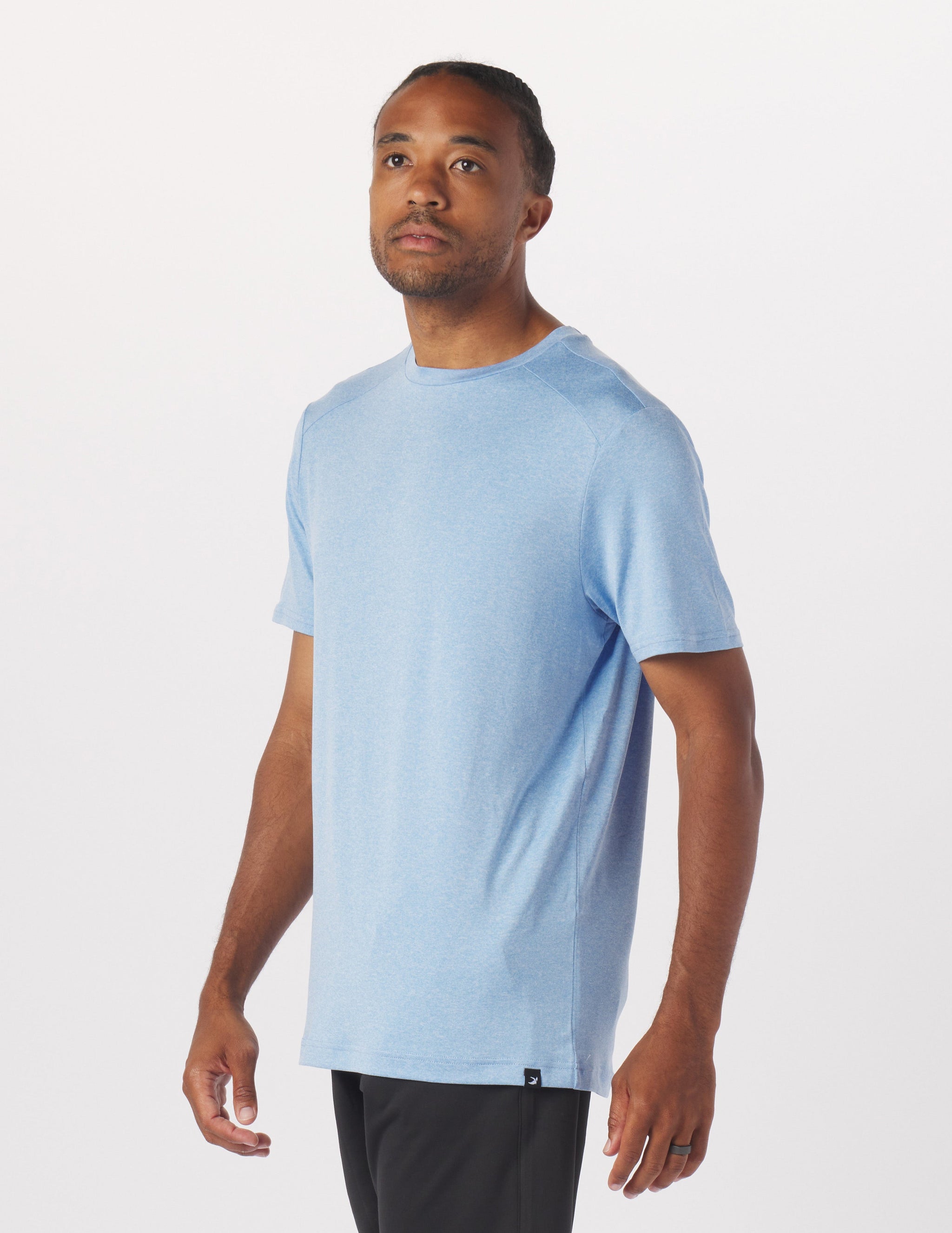 Salton Short Sleeve: Ice Blue Heather Salton Short Sleeve: Ice Blue Heather