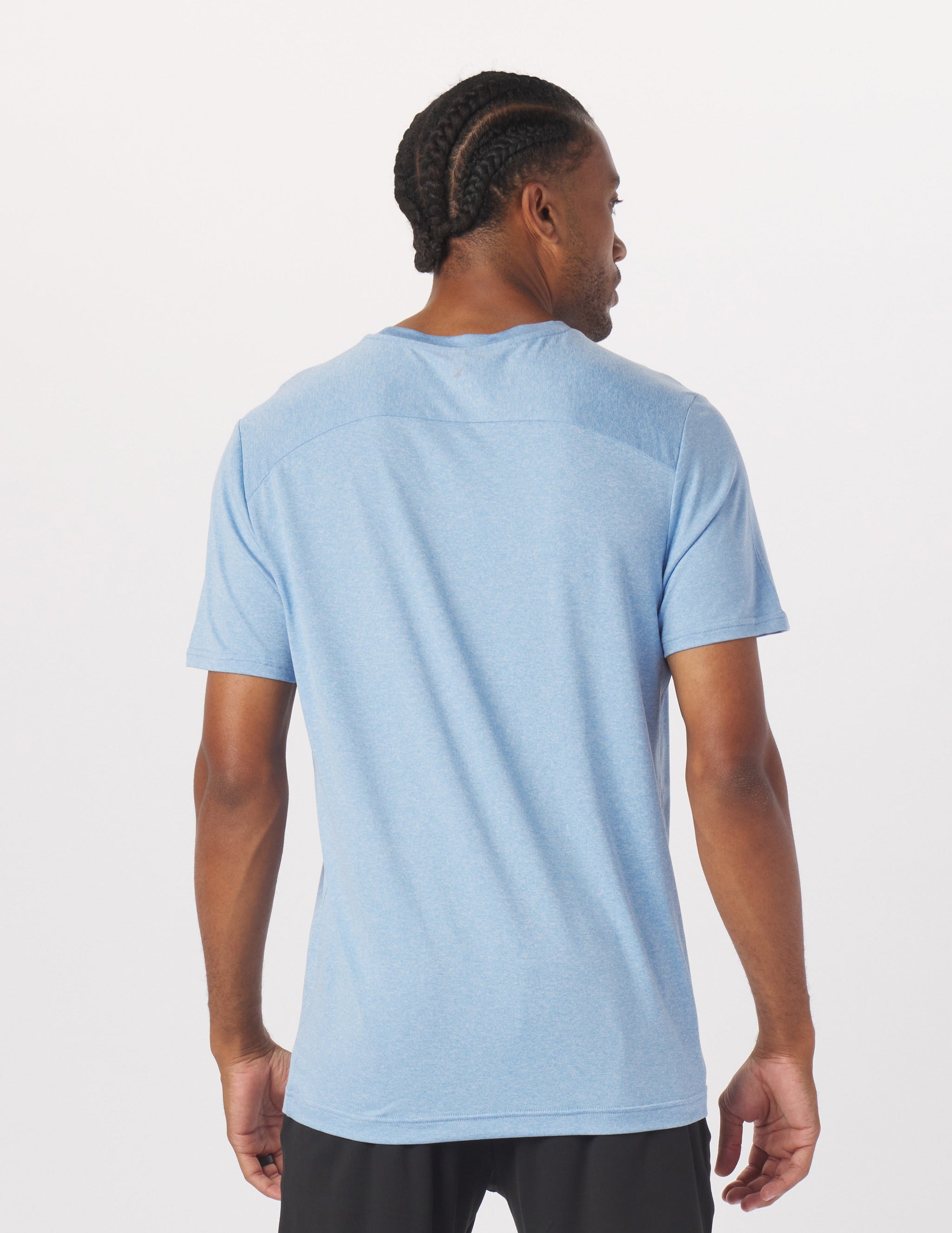 Salton Short Sleeve: Ice Blue Heather Salton Short Sleeve: Ice Blue Heather