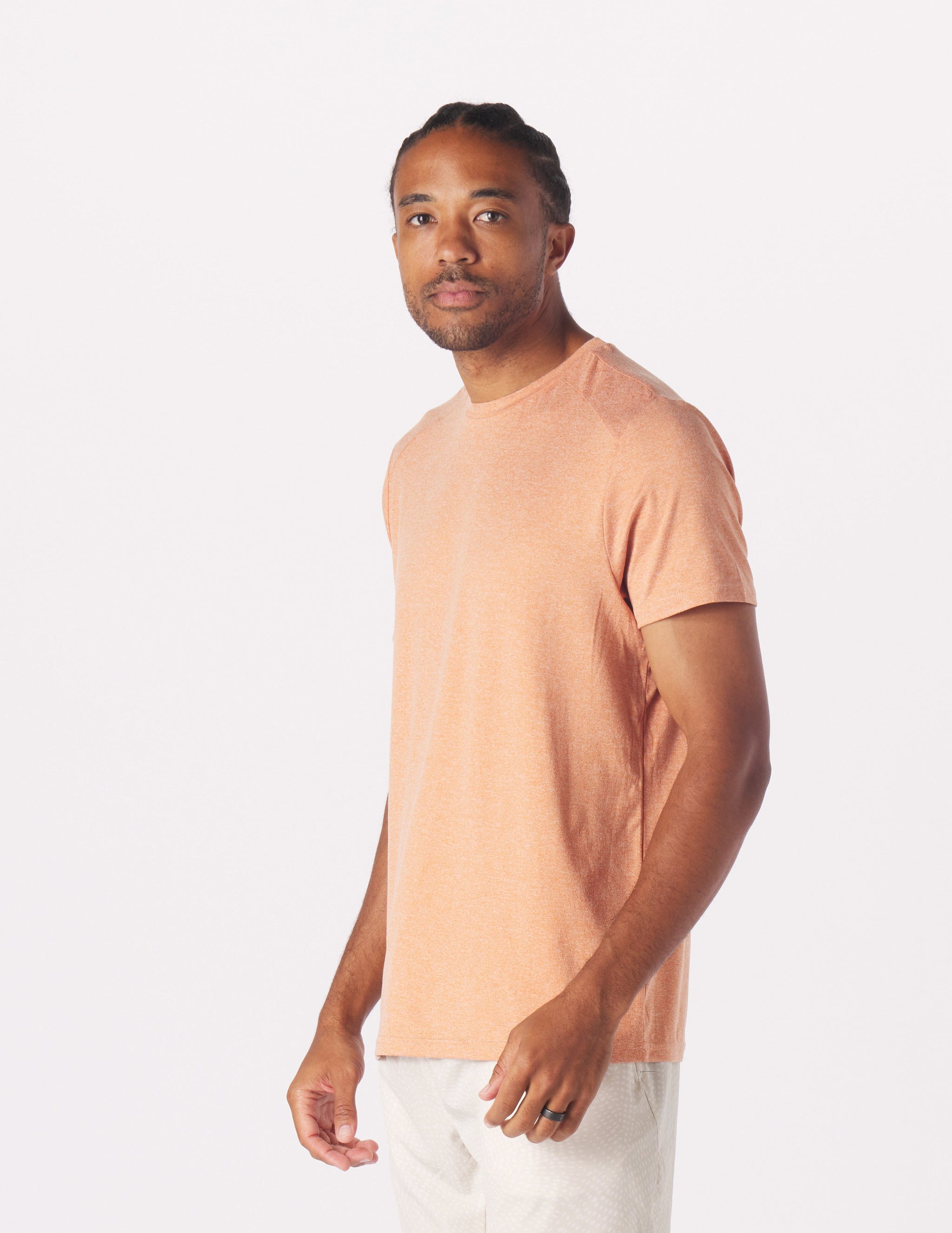 Salton Short Sleeve: Tangerine Heather Salton Short Sleeve: Tangerine Heather