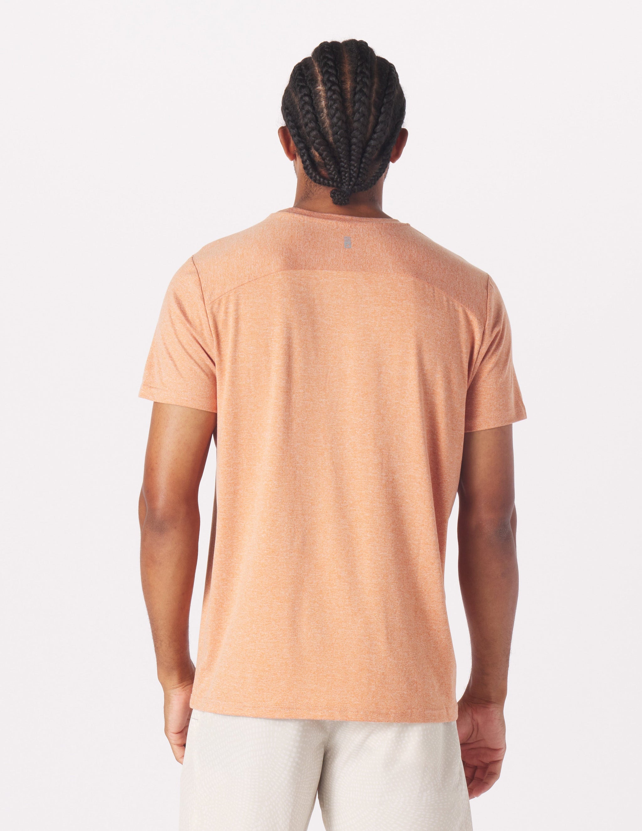 Salton Short Sleeve: Tangerine Heather Salton Short Sleeve: Tangerine Heather