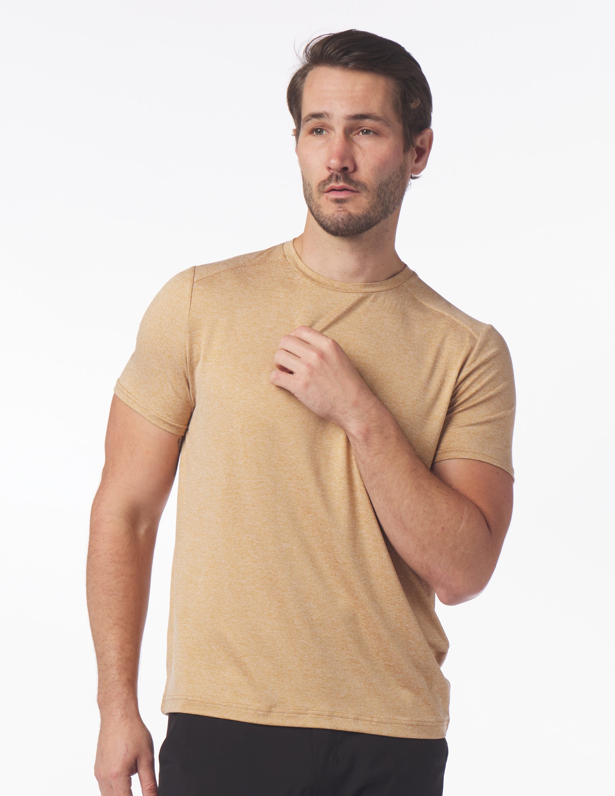 Salton Short Sleeve: Ochre Heather Salton Short Sleeve: Ochre Heather