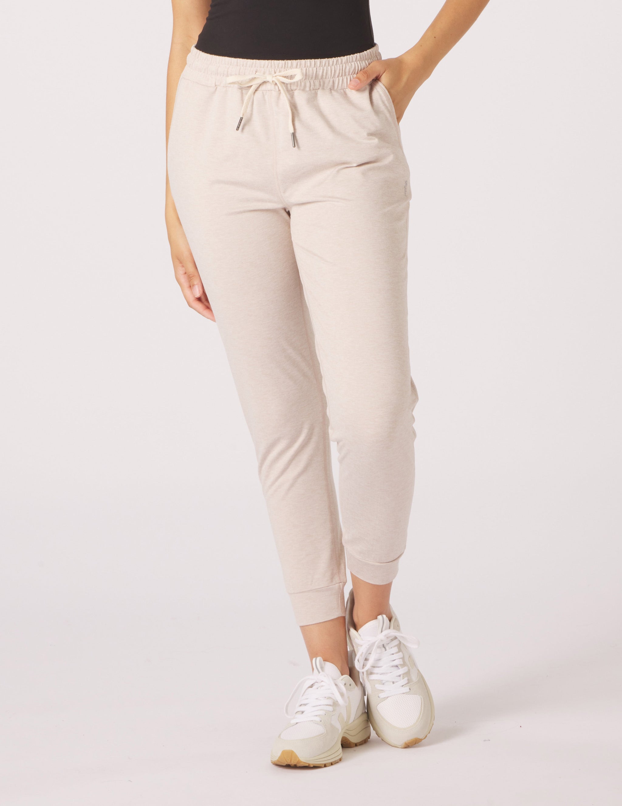 Serene Jogger: Oatmilk Marble Serene Jogger: Oatmilk Marble