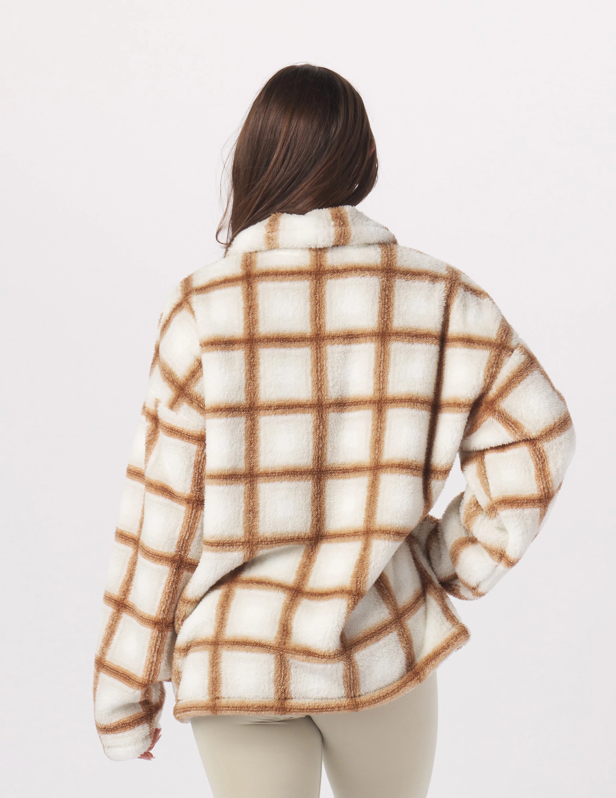 Show-Stopping Shacket:Oatmilk/Almond Jackson Plaid Show-Stopping Shacket:Oatmilk/Almond Jackson Plaid