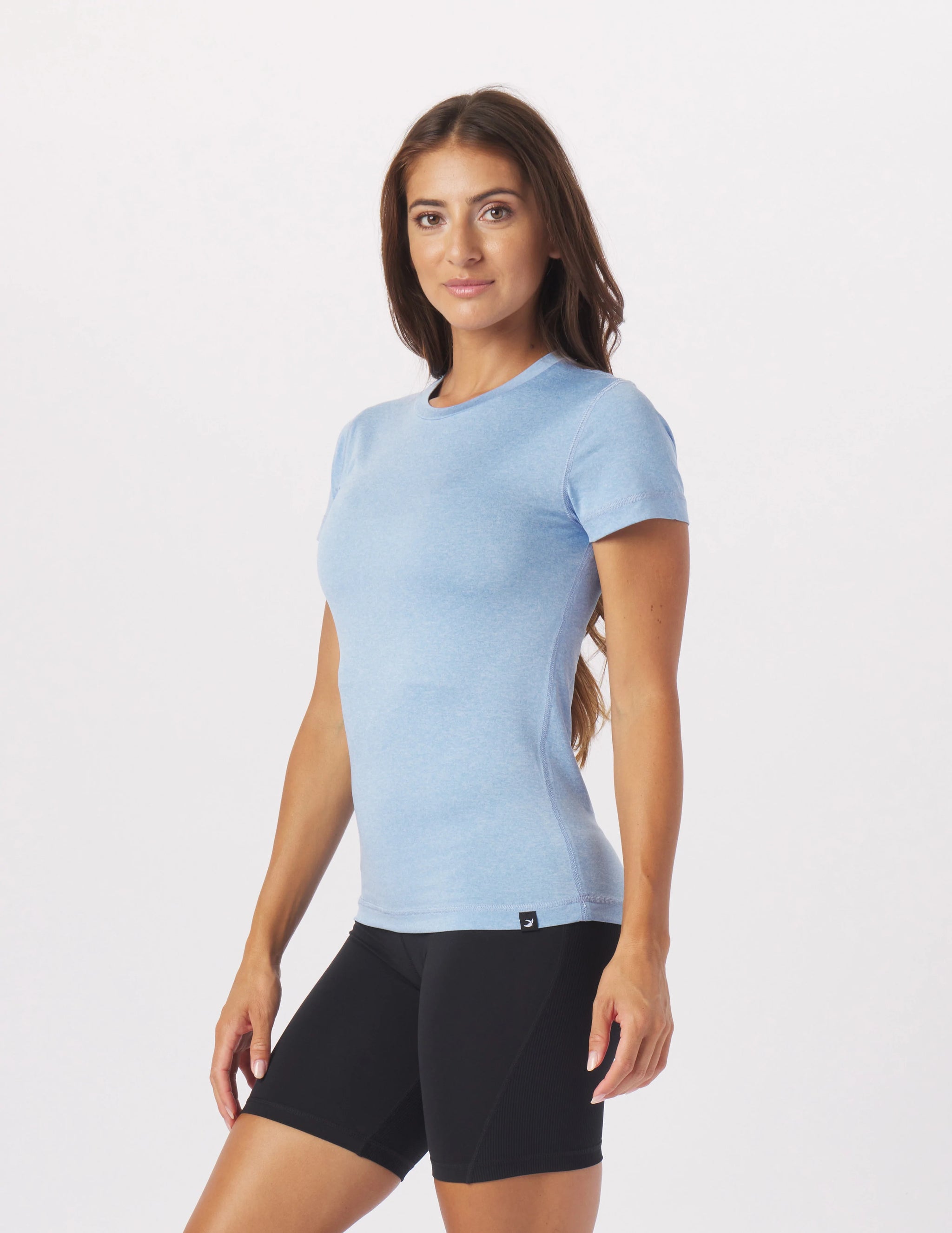 Simplicity Tee: Ice Blue Heather Simplicity Tee: Ice Blue Heather