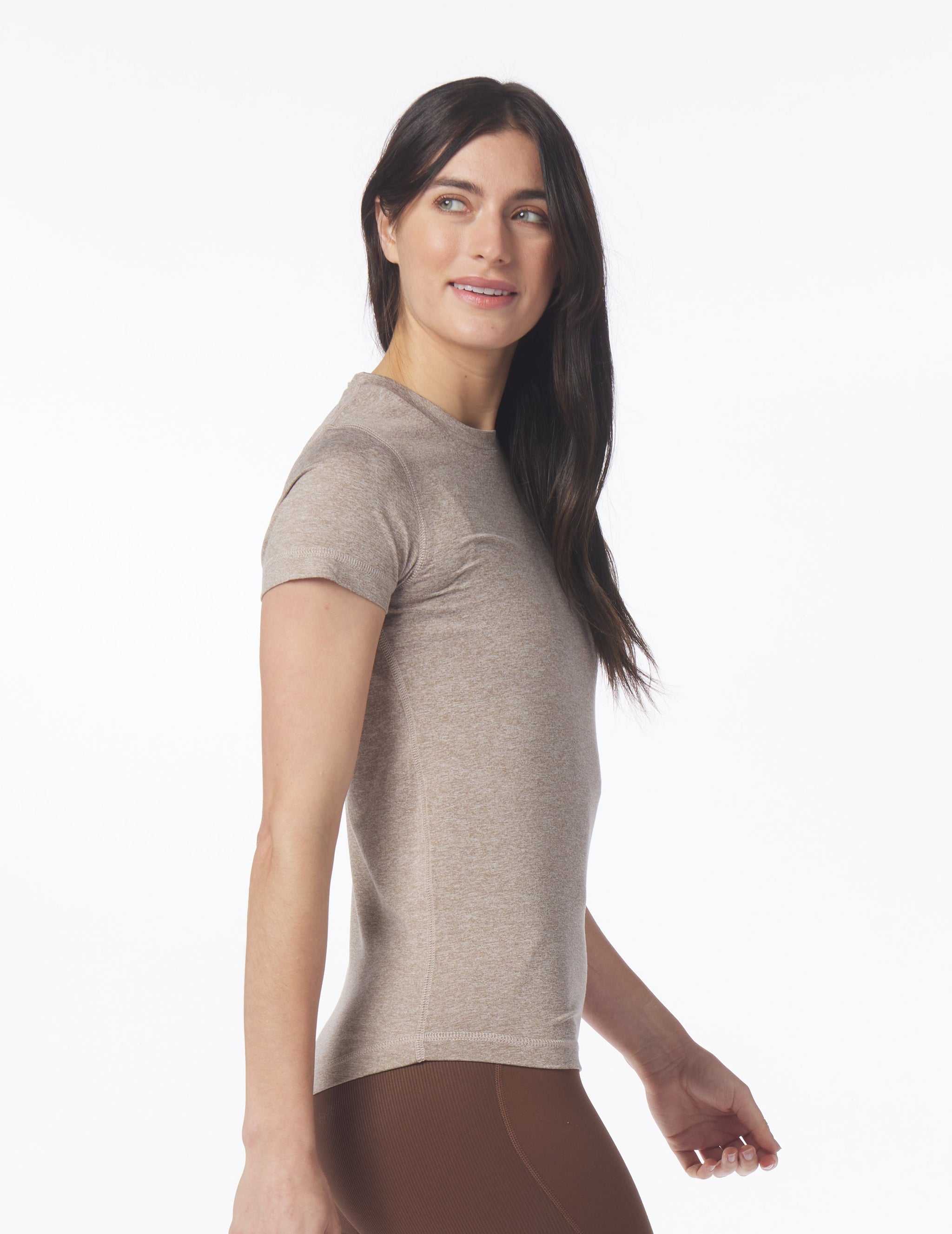 Simplicity Tee: Mocha Heather Simplicity Tee: Mocha Heather