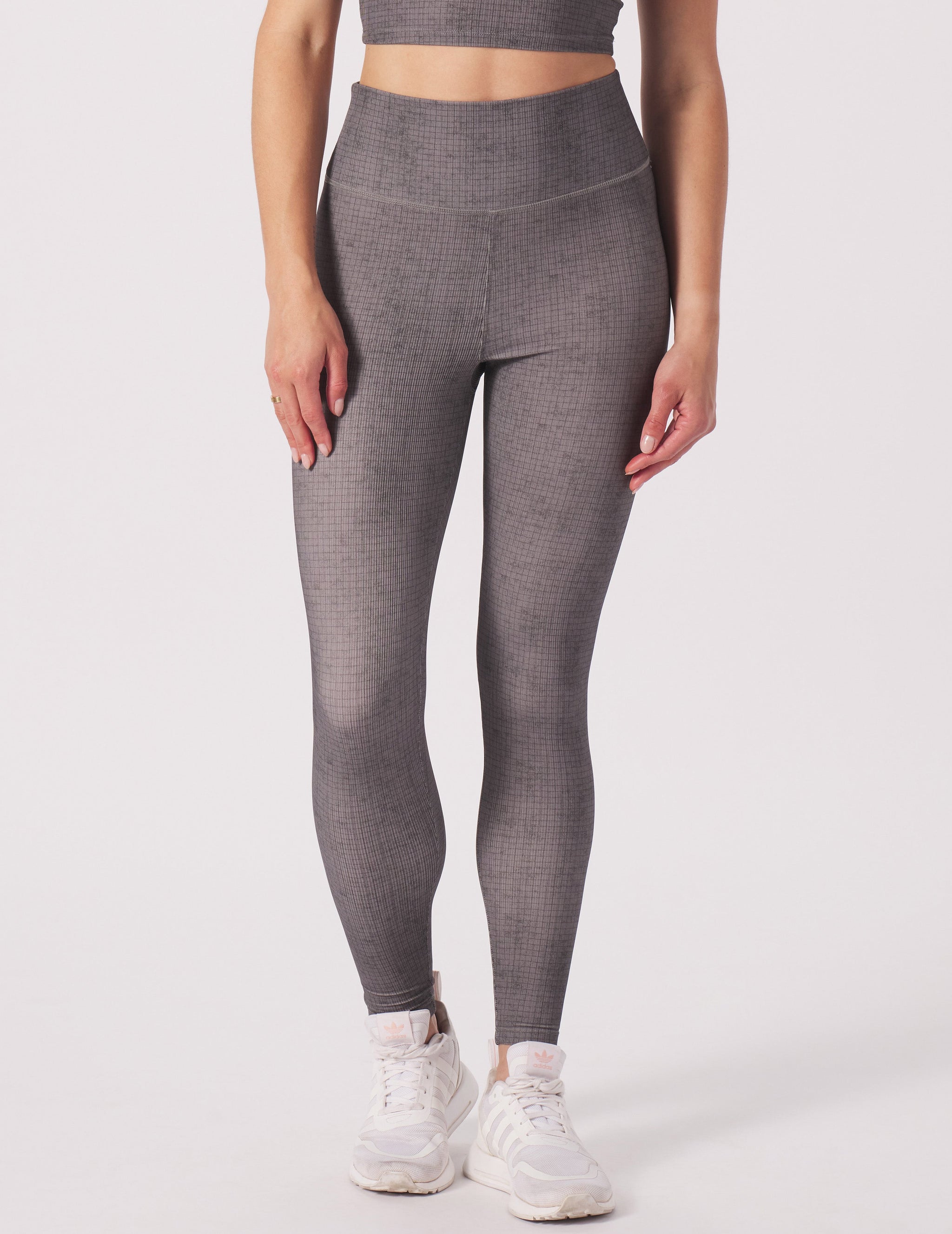 Sultry Legging: Carbon Window Pane Sultry Legging: Carbon Window Pane