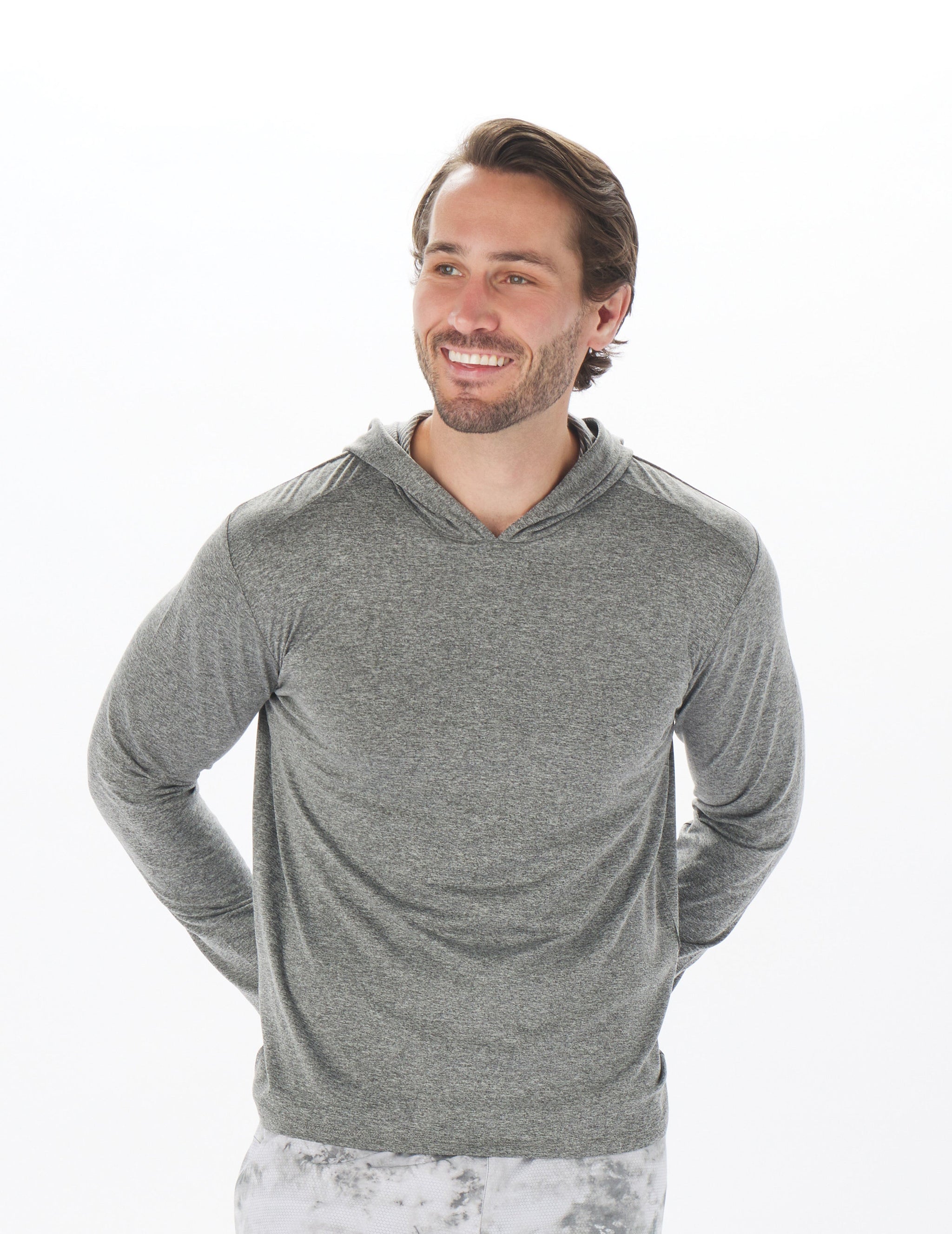 Taclite Hoodie: Black Heather Taclite Hoodie: Black Heather
