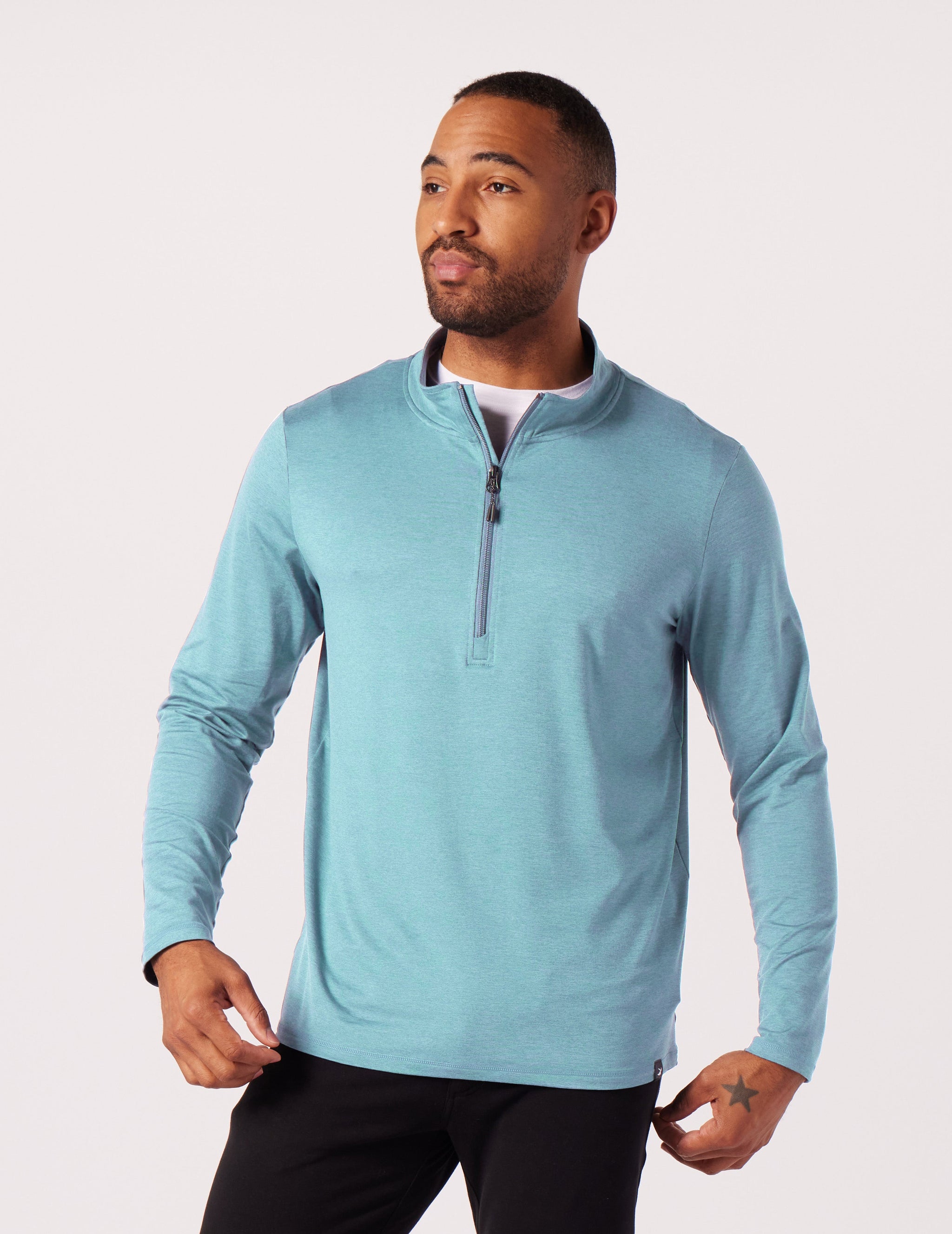 Tahoe 1/4 Zip: Hydrangea Marble Tahoe 1/4 Zip: Hydrangea Marble