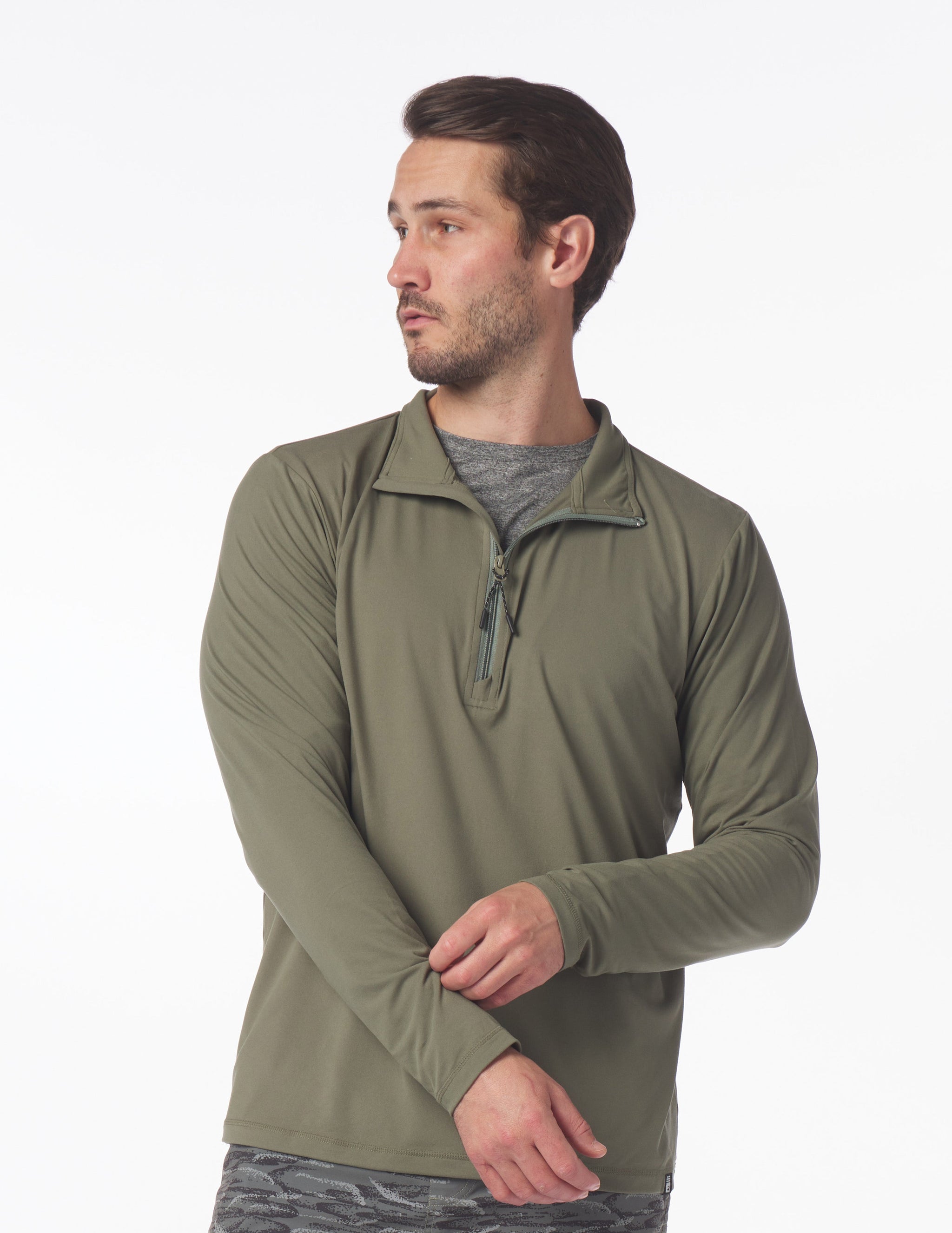 Tahoe 1/4 Zip: Moss Tahoe 1/4 Zip: Moss