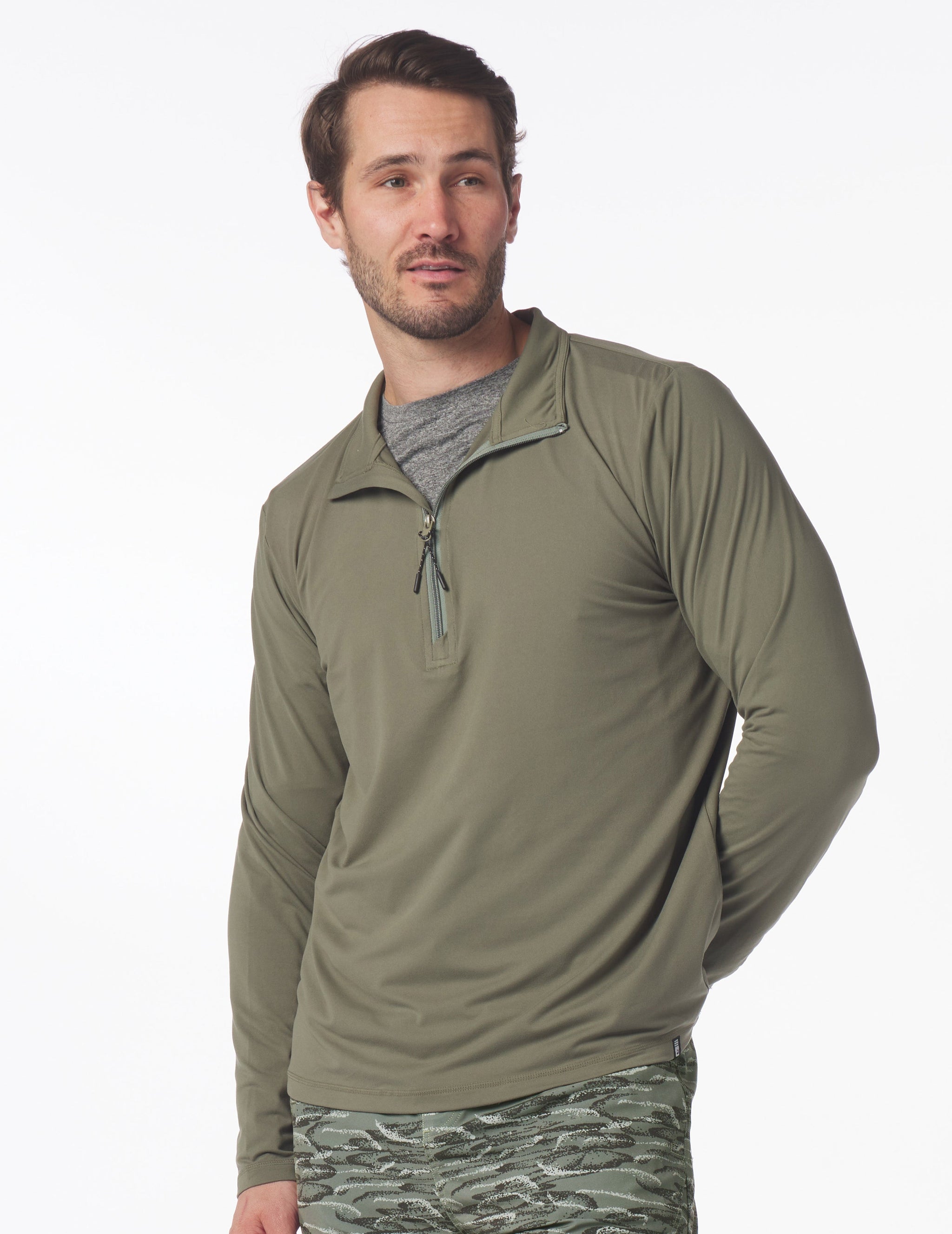Tahoe 1/4 Zip: Moss Tahoe 1/4 Zip: Moss
