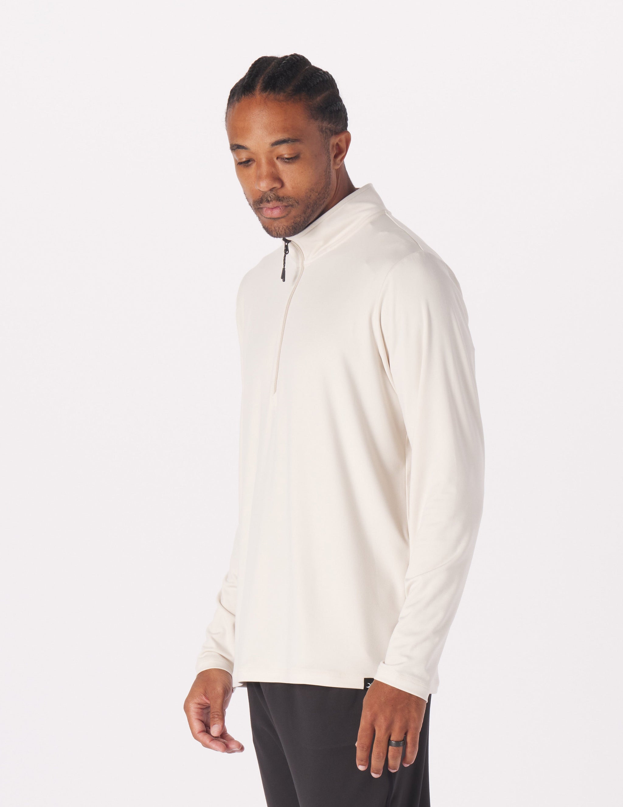 Tahoe 1/4 Zip: Oatmilk Tahoe 1/4 Zip: Oatmilk