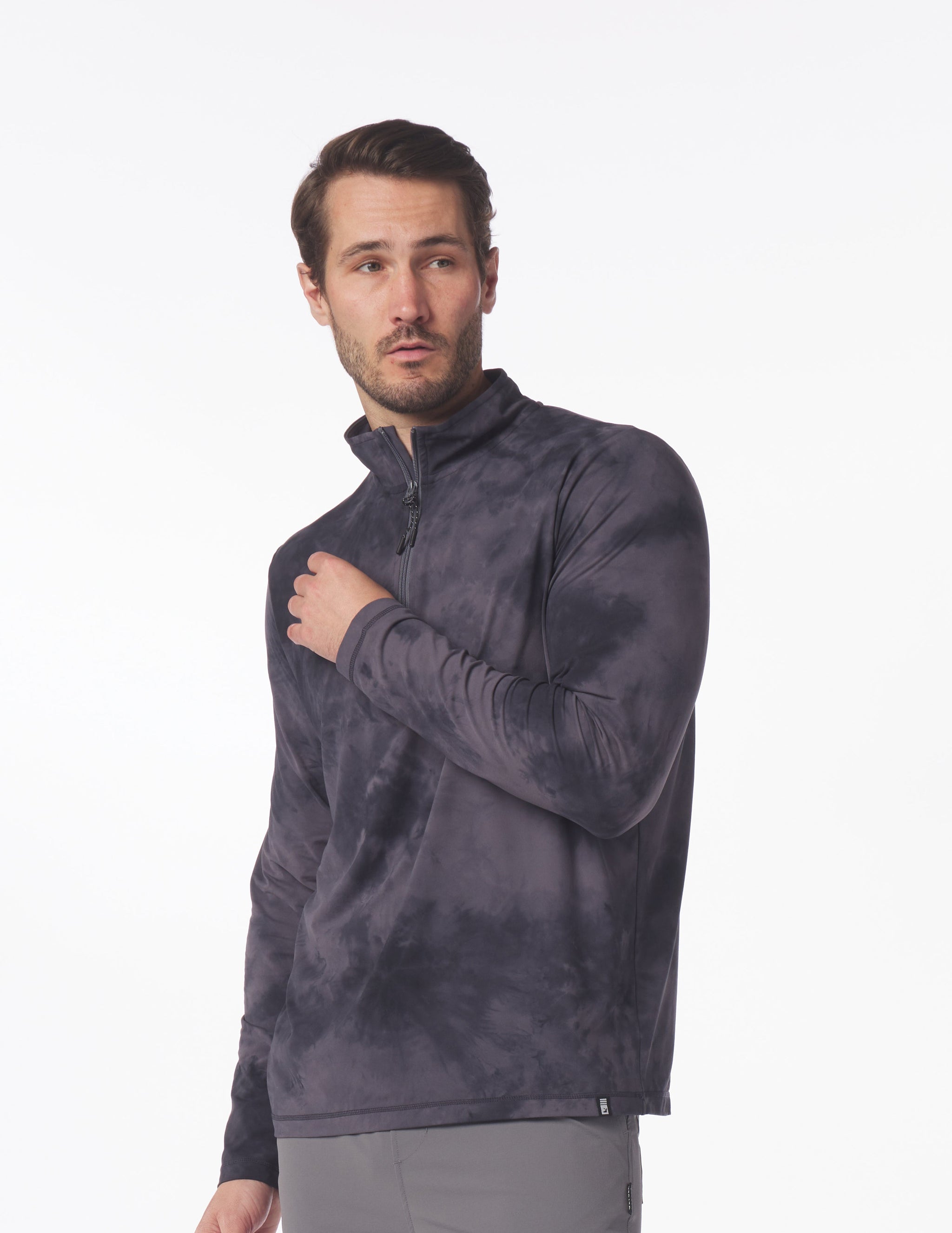 Tahoe 1/4 Zip: Black Stone Dye Tahoe 1/4 Zip: Black Stone Dye