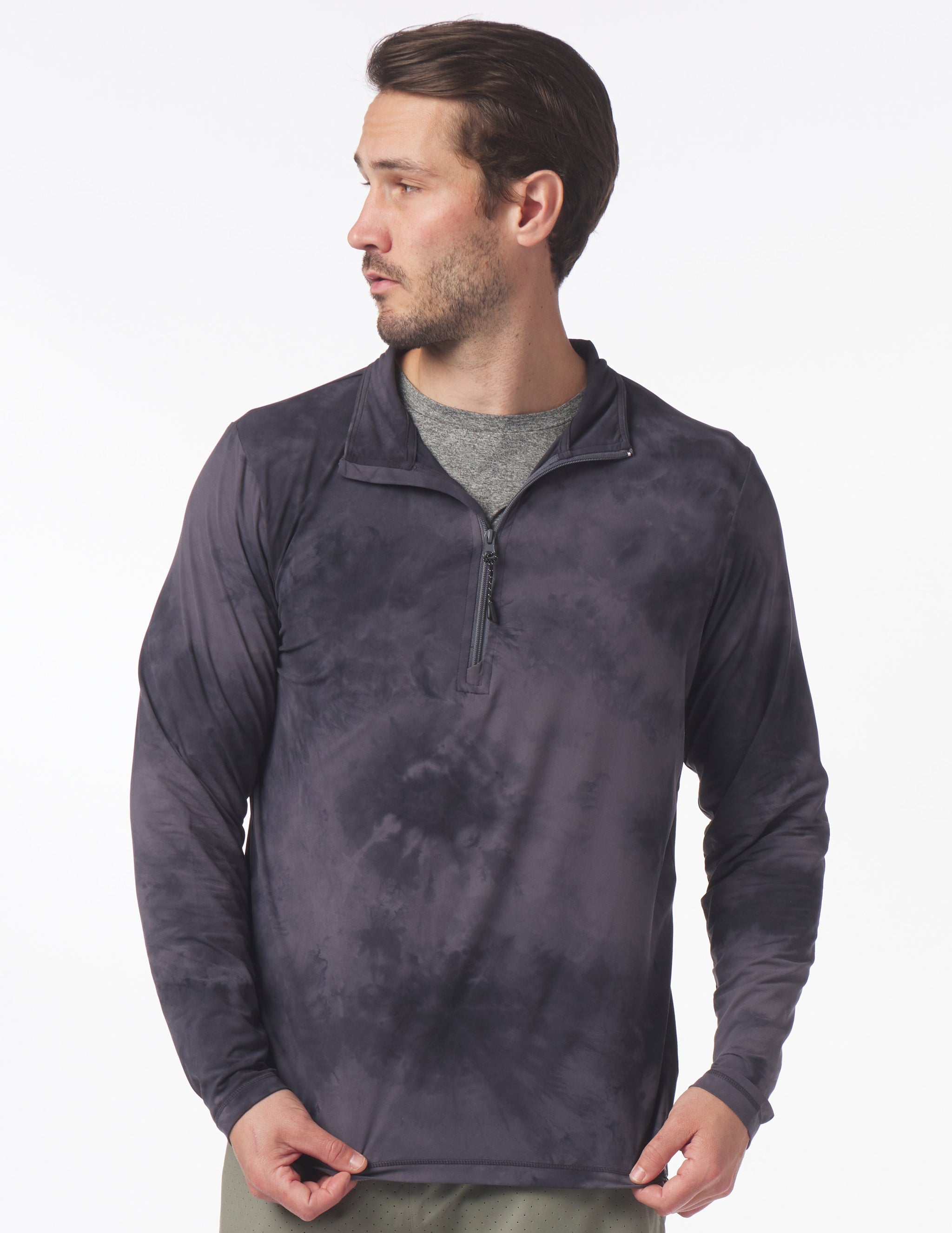Tahoe 1/4 Zip: Black Stone Dye Tahoe 1/4 Zip: Black Stone Dye