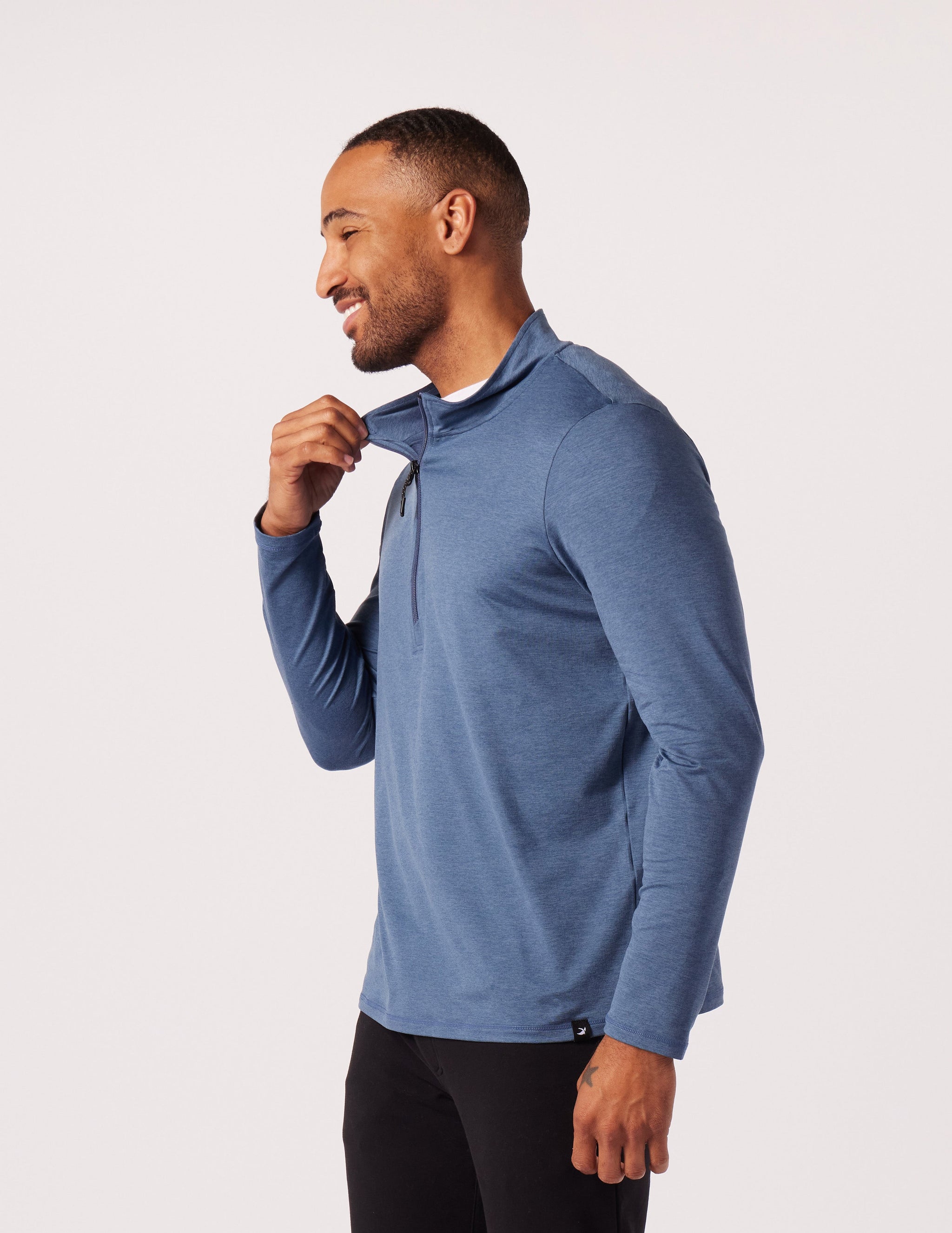 Tahoe 1/4 Zip: Washed Blue Marble Tahoe 1/4 Zip: Washed Blue Marble
