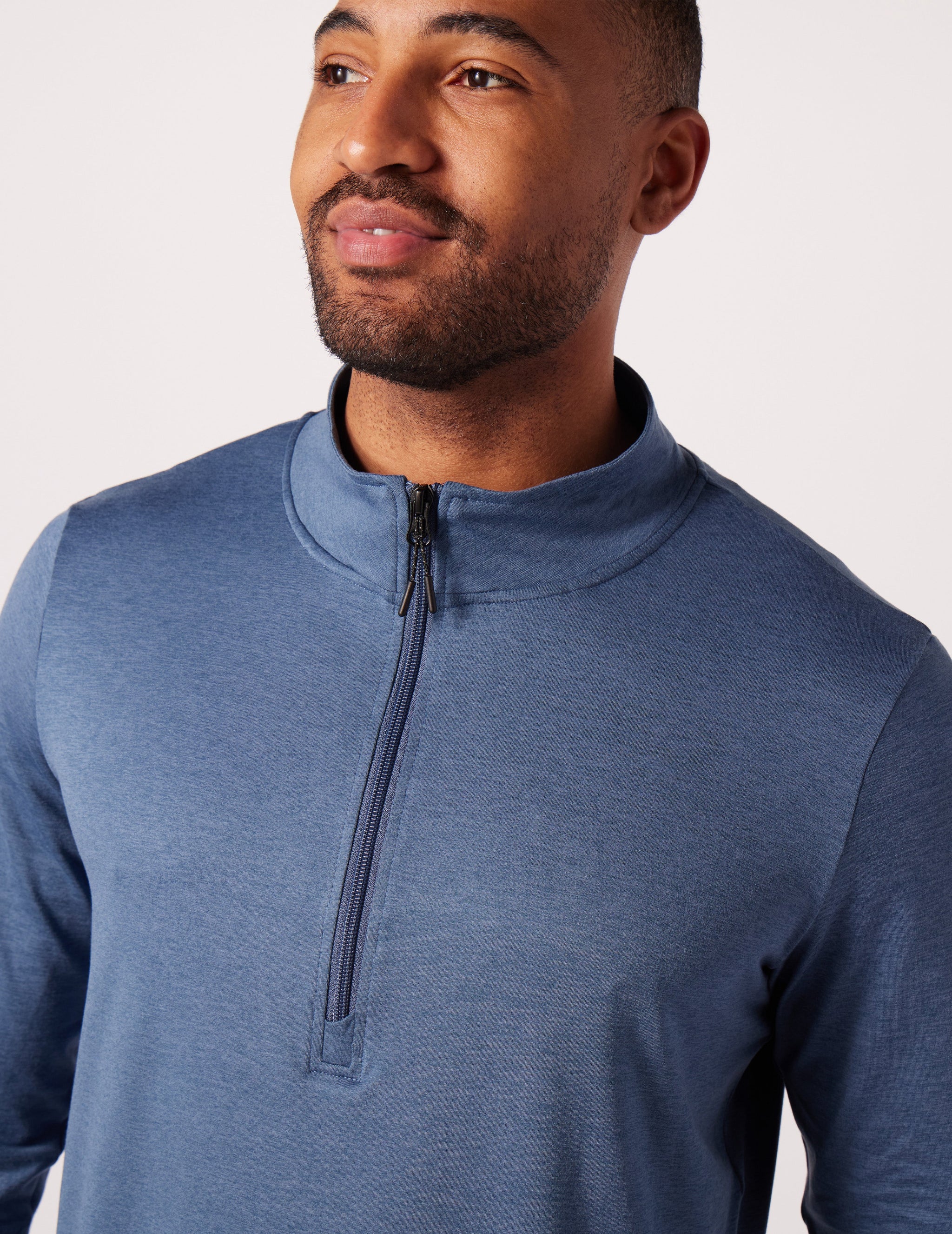 Tahoe 1/4 Zip: Washed Blue Marble Tahoe 1/4 Zip: Washed Blue Marble