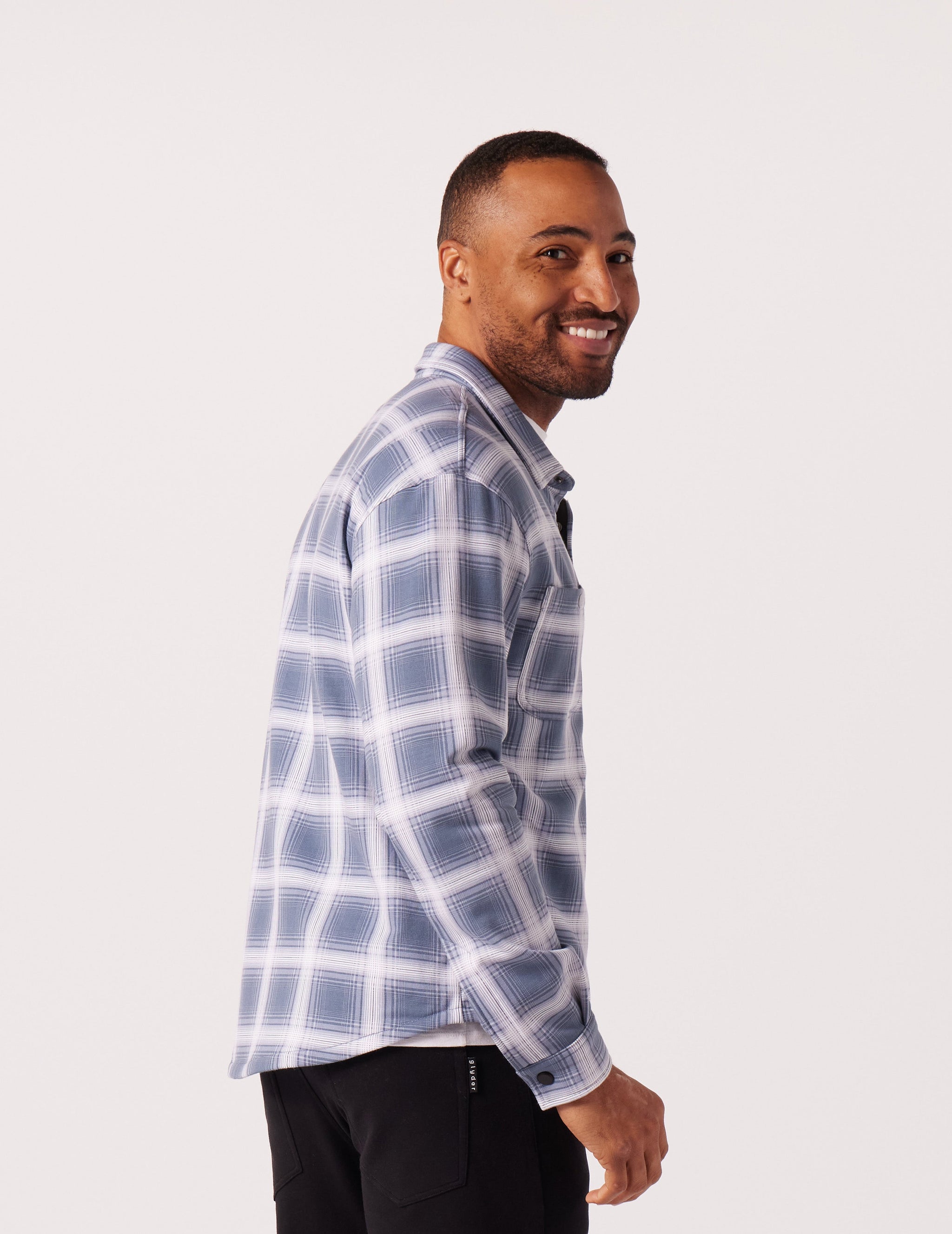 Trek Shirt: Washed Blue Plaid Trek Shirt: Washed Blue Plaid