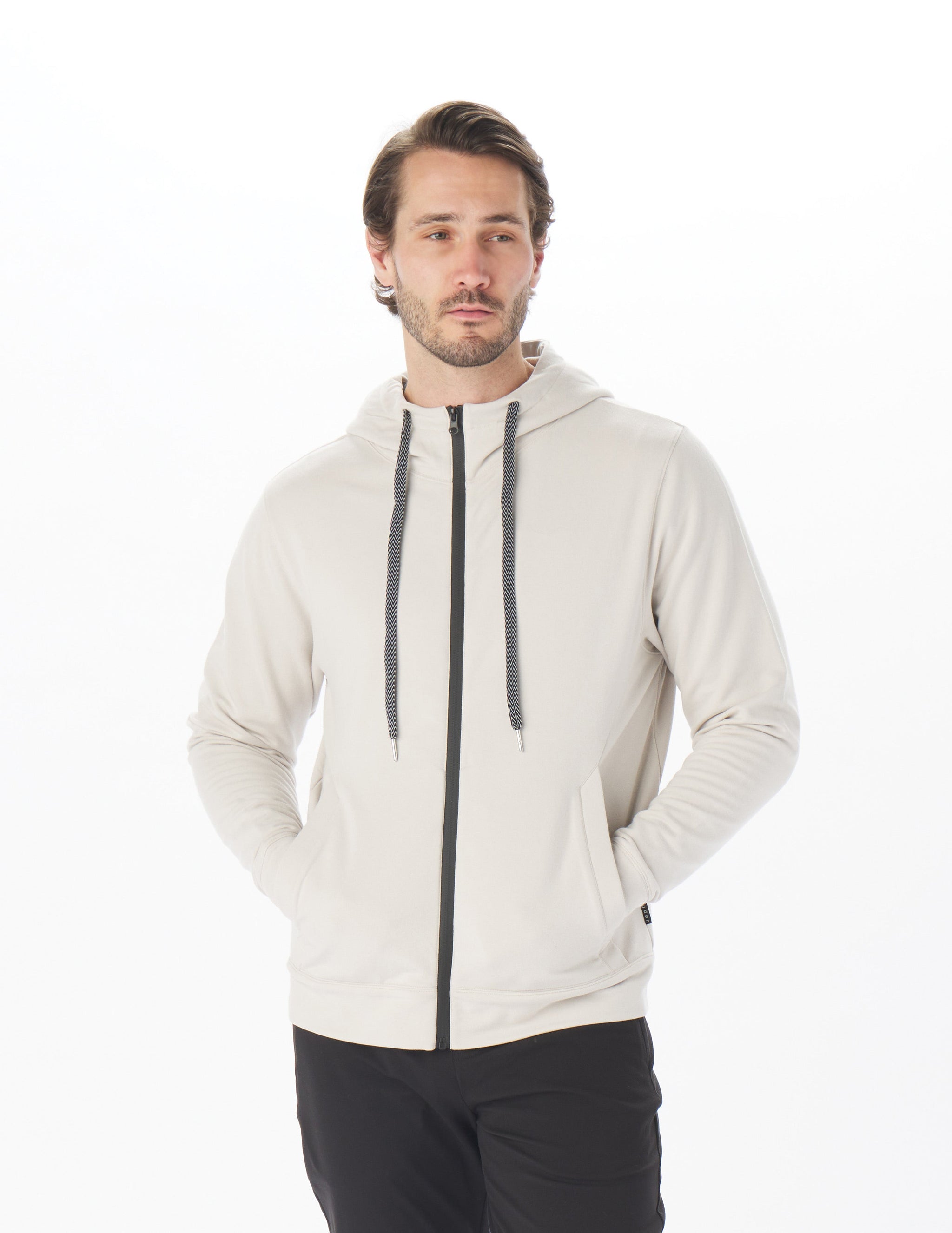 Woodland Scuba Full Zip: Ash Grey Woodland Scuba Full Zip: Ash Grey