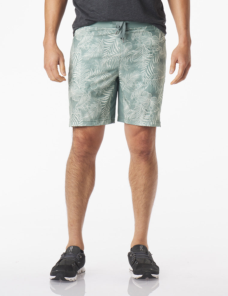 Acadia Short: Sage Tropic Print Acadia Short: Sage Tropic Print