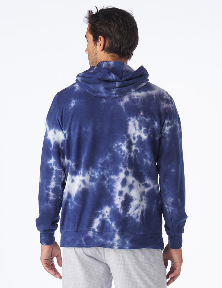 Atlas Hoodie: Indigo Blur Dye Atlas Hoodie: Indigo Blur Dye