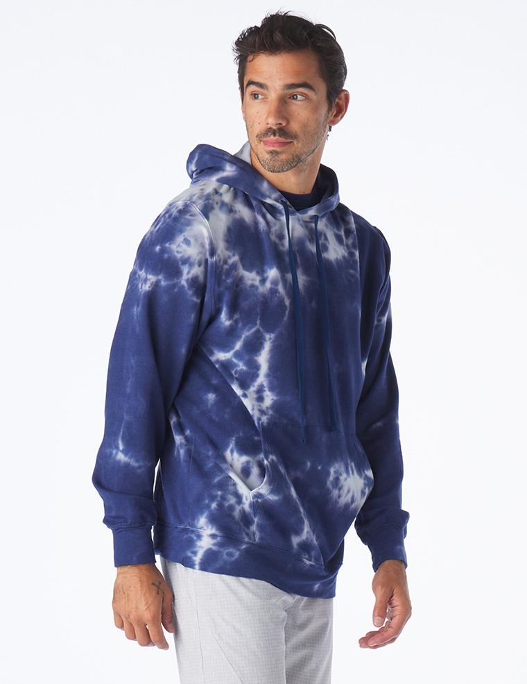 Atlas Hoodie: Indigo Blur Dye Atlas Hoodie: Indigo Blur Dye