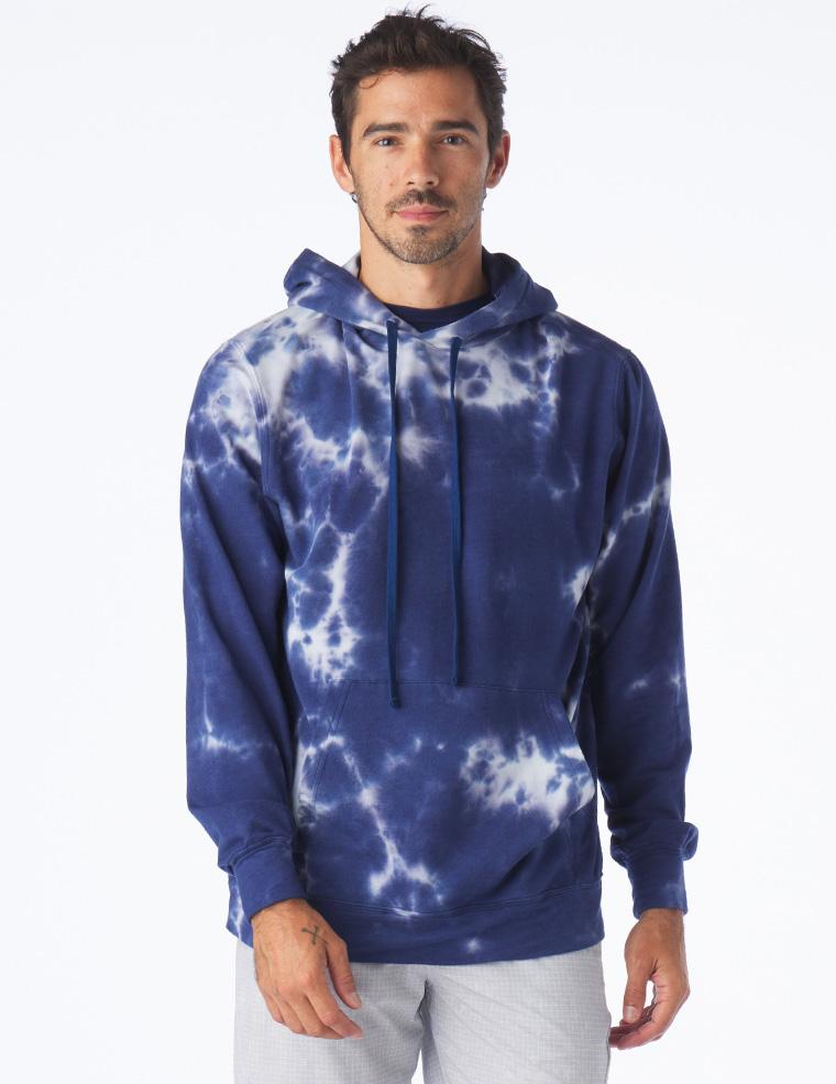 Atlas Hoodie: Indigo Blur Dye Atlas Hoodie: Indigo Blur Dye