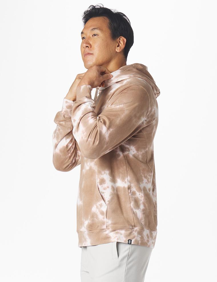 Atlas Hoodie: Sand Stone Blur Dye Atlas Hoodie: Sand Stone Blur Dye